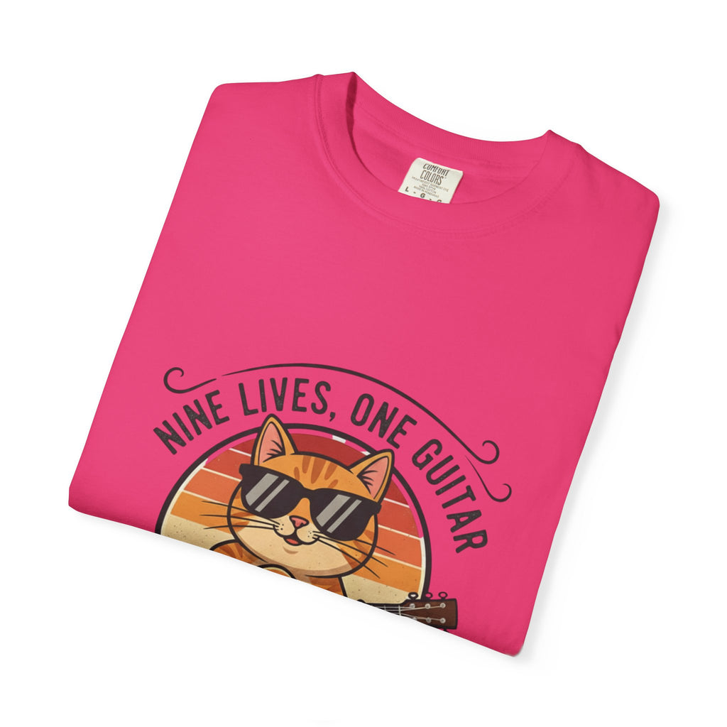 Nine Lives, One Guitar: The Cool Cat Fret Life Tee