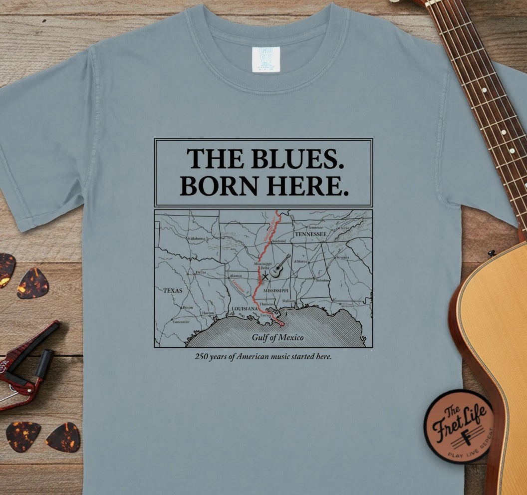 250 Blues Born Here T-Shirt
