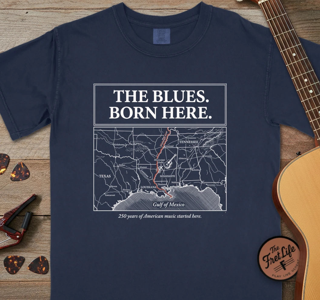 250 Blues Born Here T-Shirt