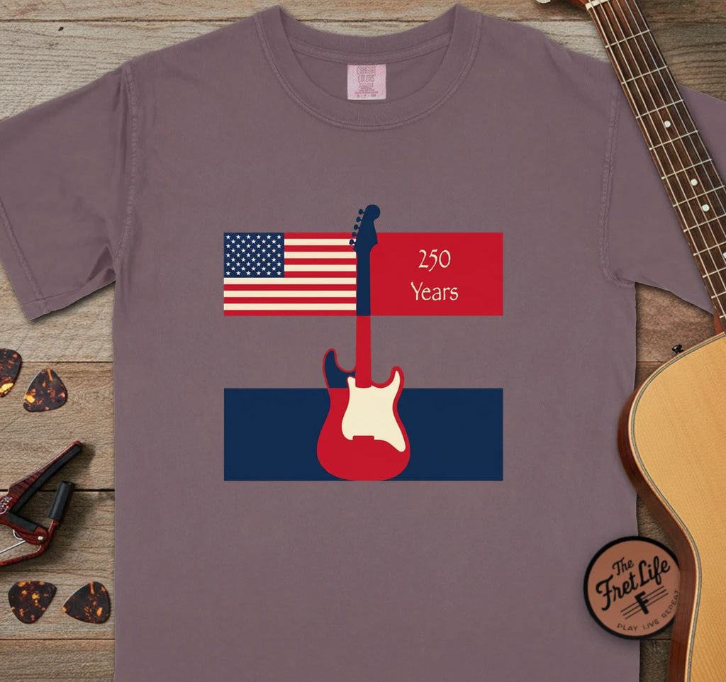 250 Flag Guitar T-Shirt