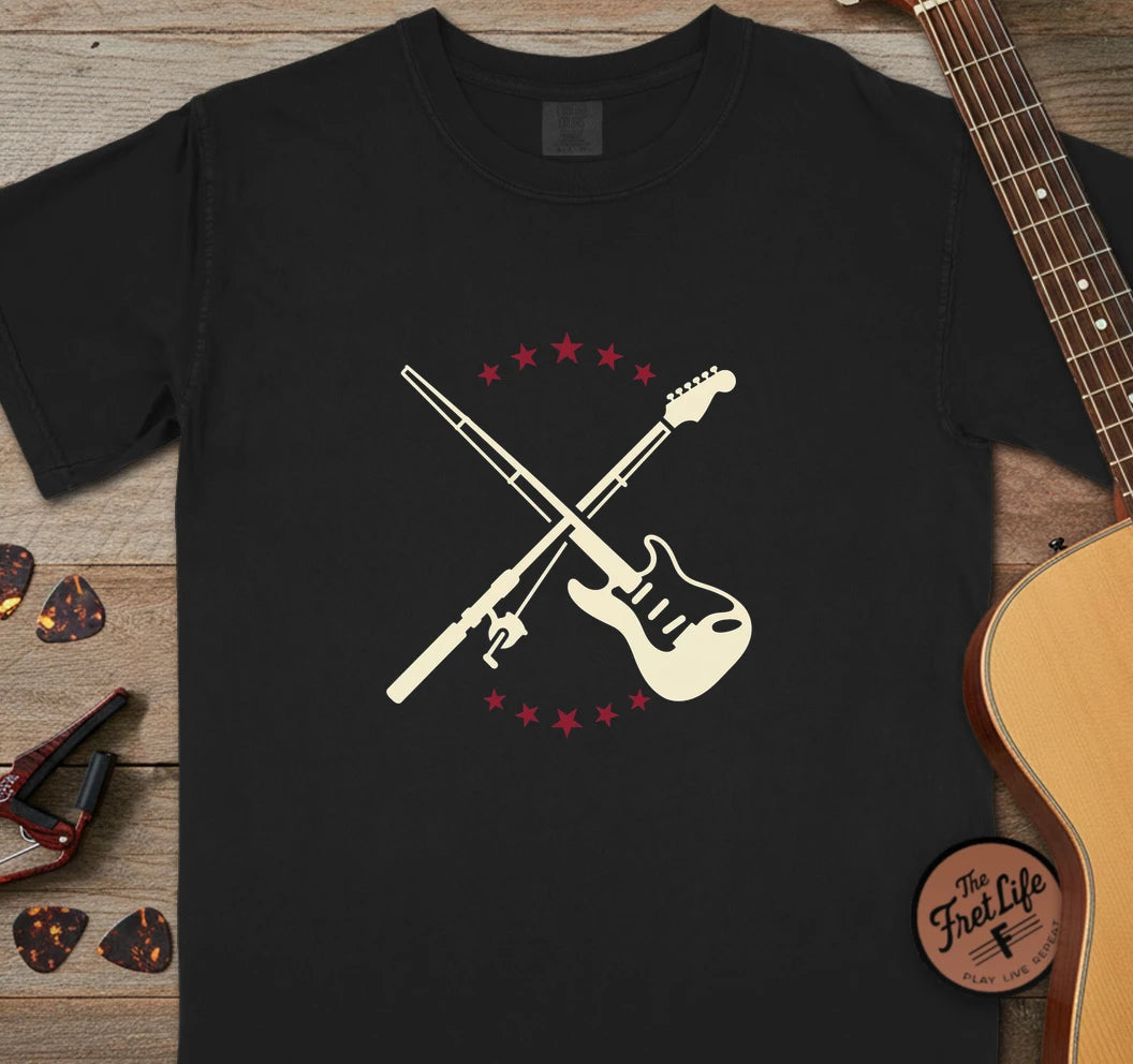 250 Guitar Fishing T-Shirt