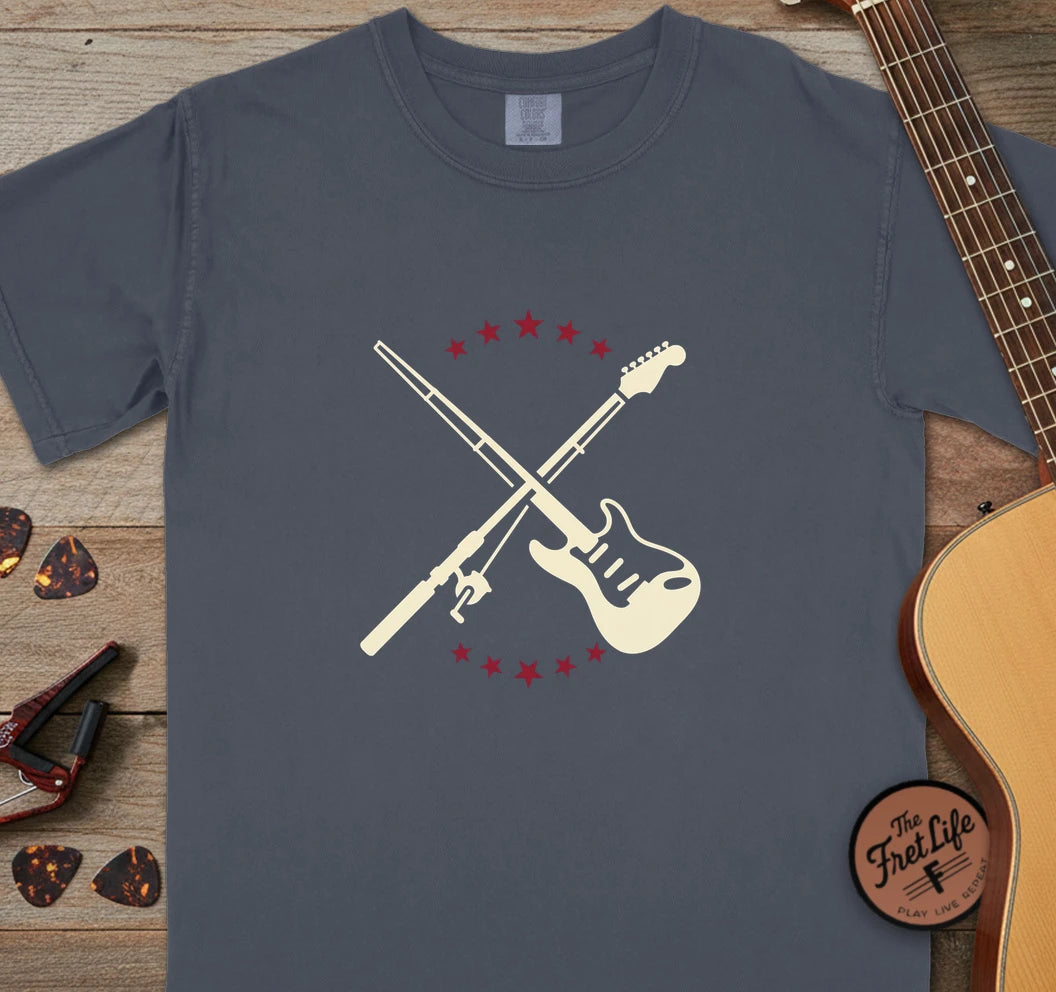 250 Guitar Fishing T-Shirt