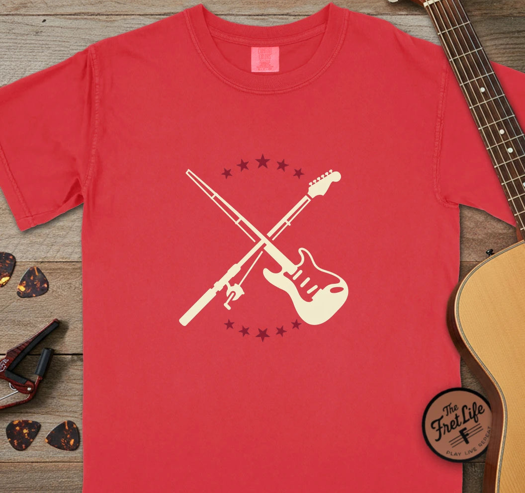 250 Guitar Fishing T-Shirt