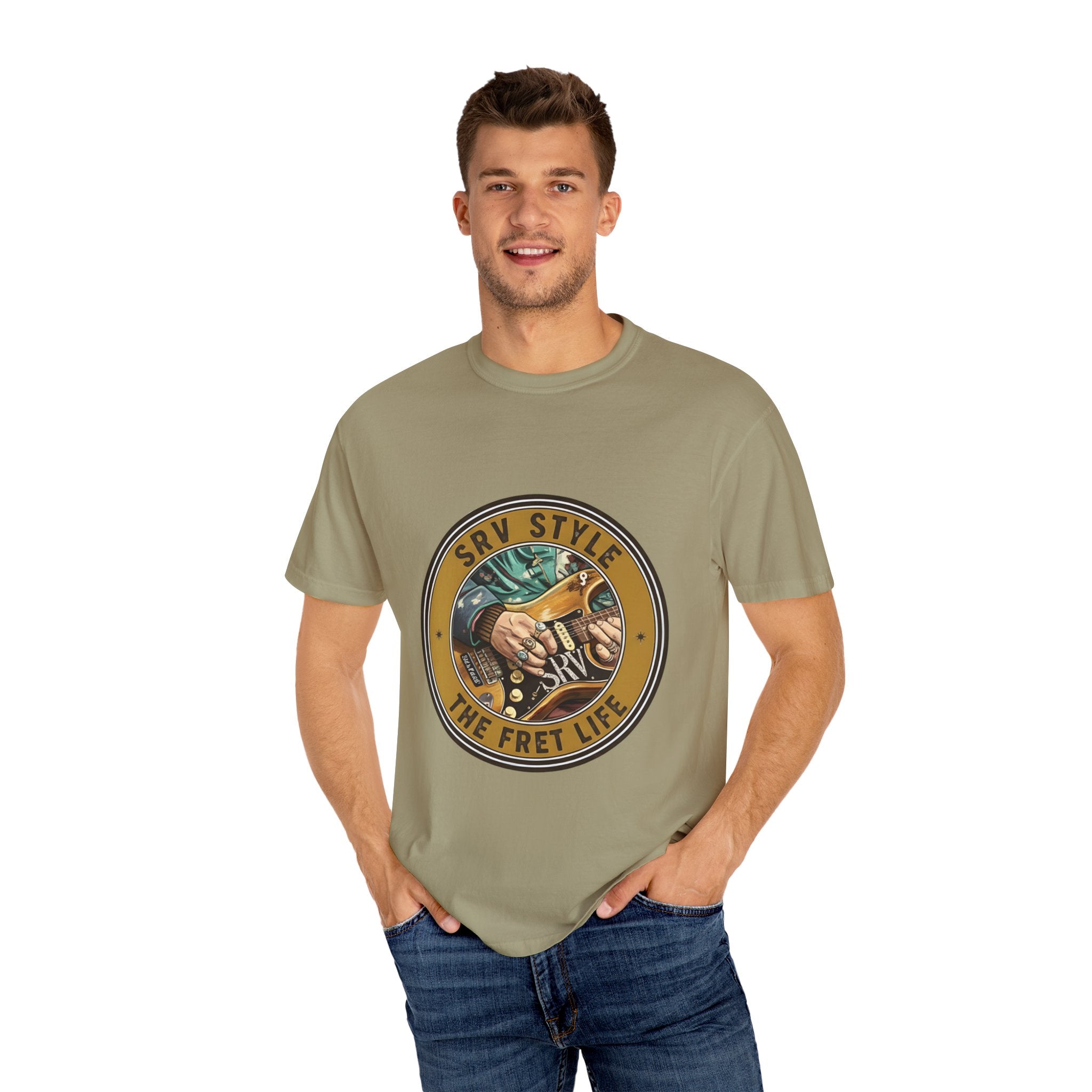 SRV Style T-Shirt |Blues Guitar Fan Tee