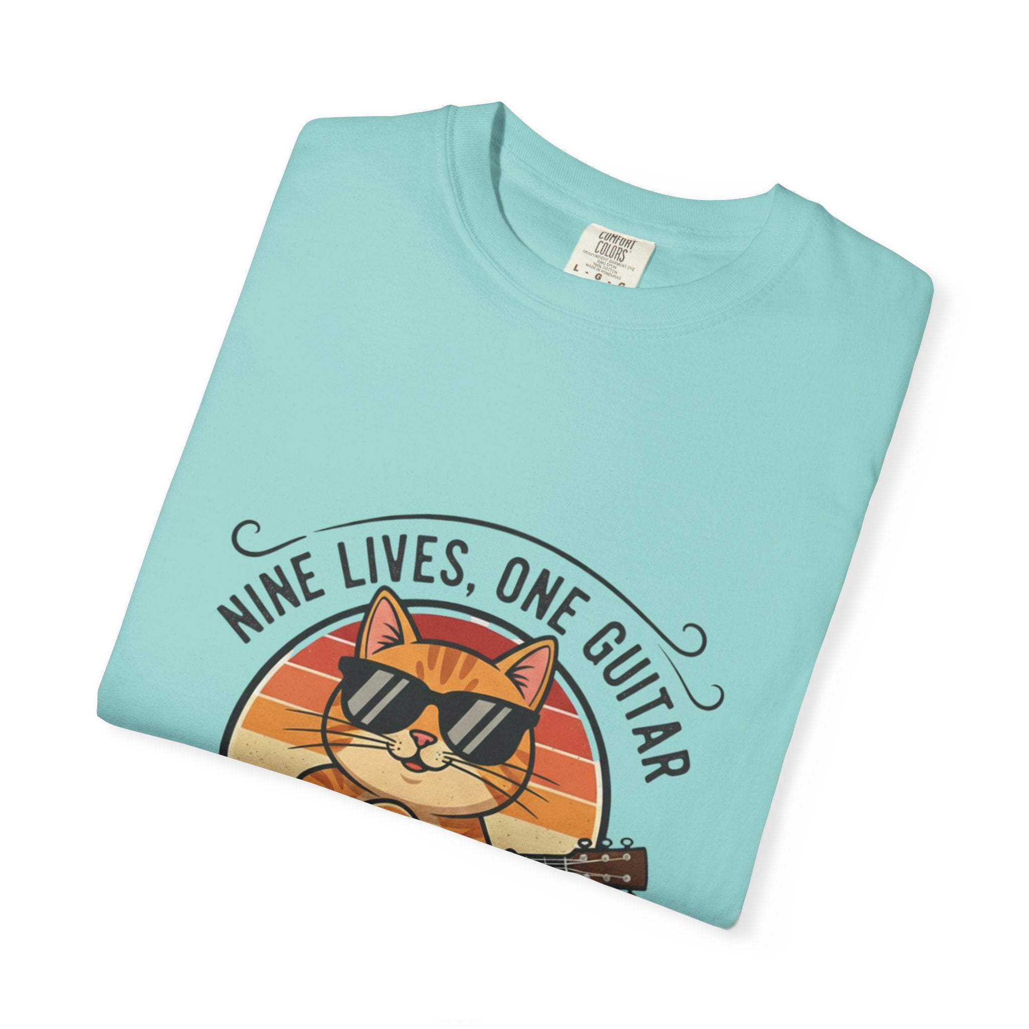 Nine Lives, One Guitar: The Cool Cat Fret Life Tee
