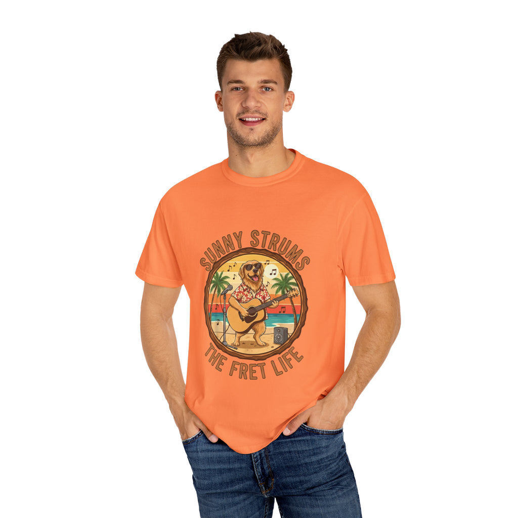 Sunny Strums: Golden Retriever Acoustic Serenade Tee