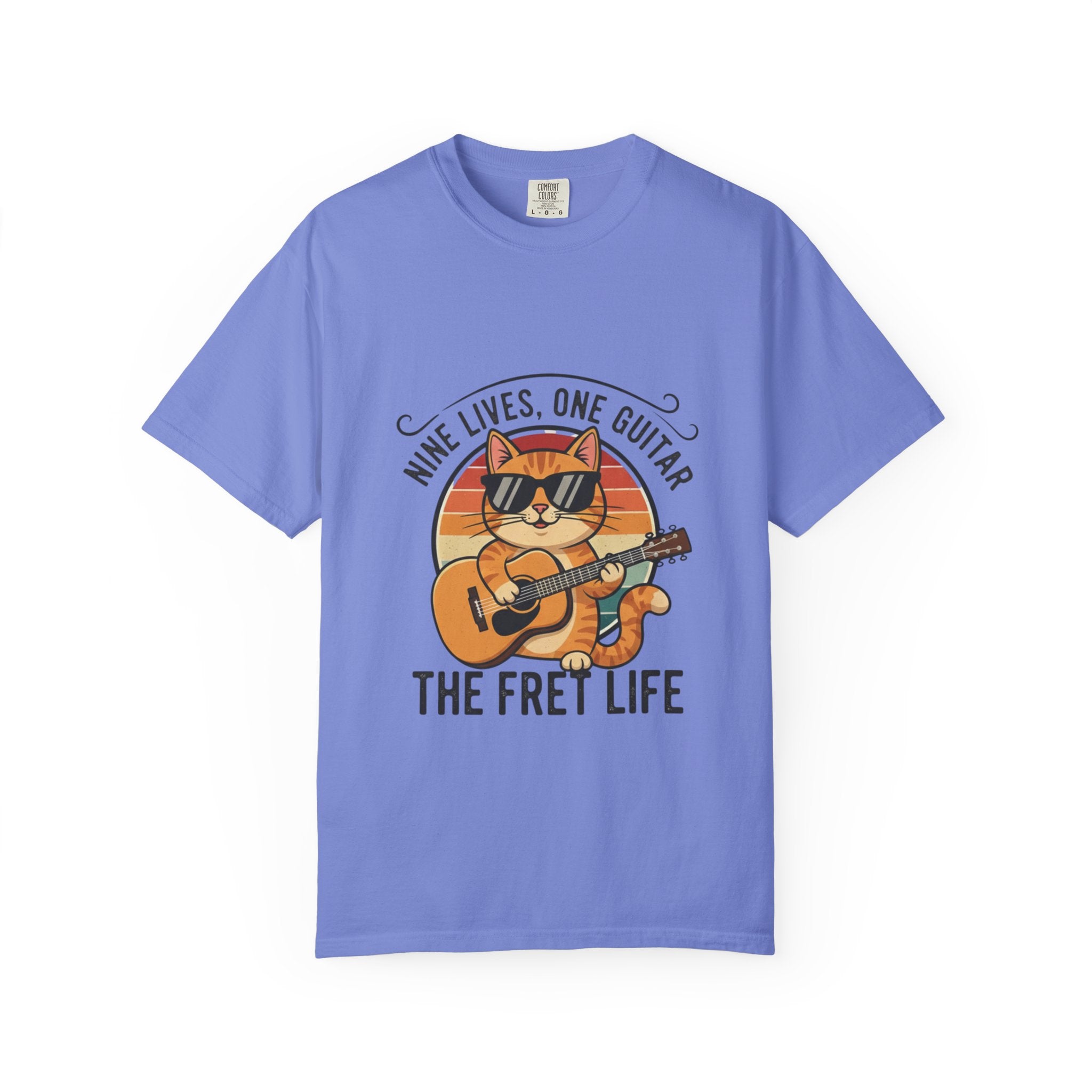 Nine Lives, One Guitar: The Cool Cat Fret Life Tee