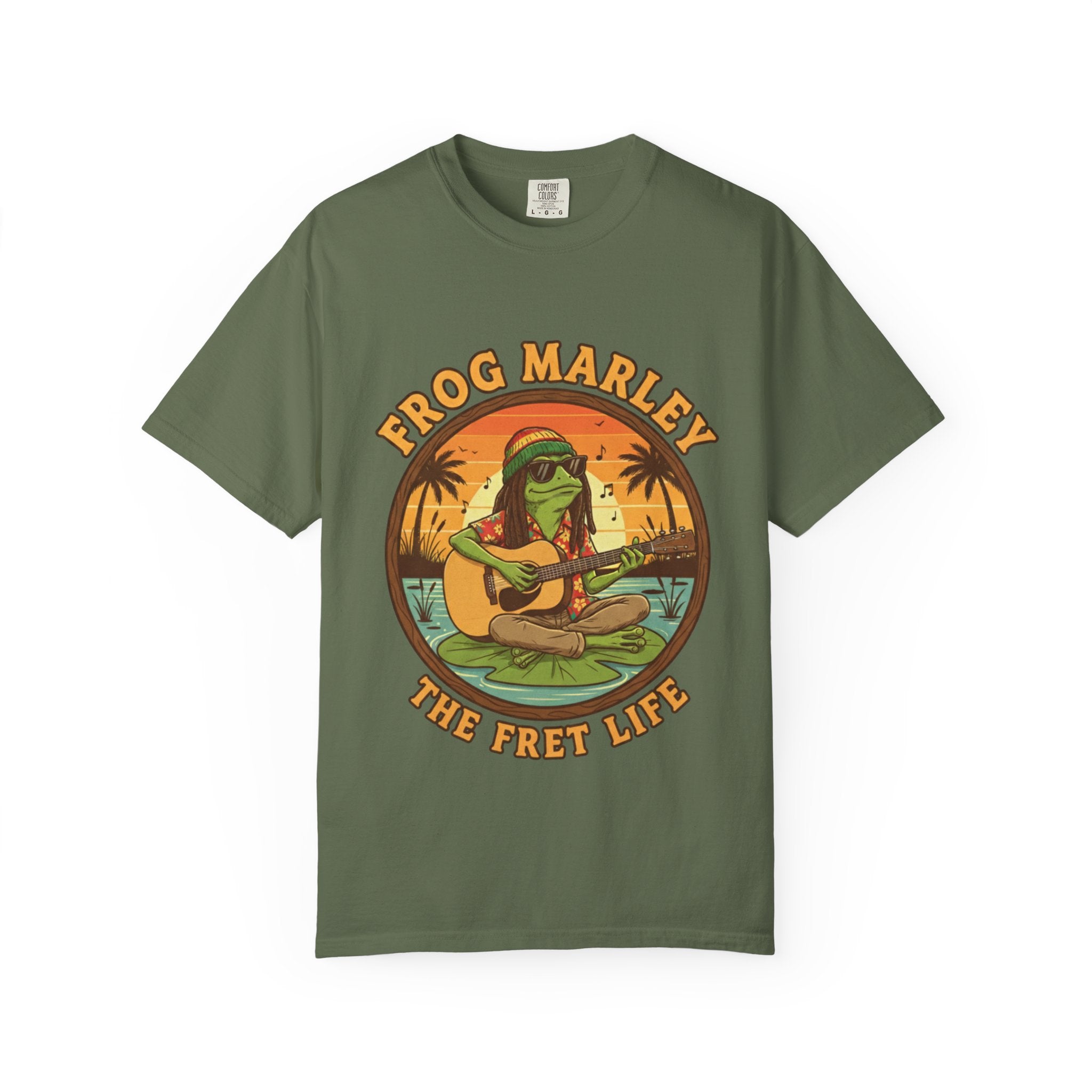 Frog Marley: Reggae Ribbit Rhythms Fret Life Tee