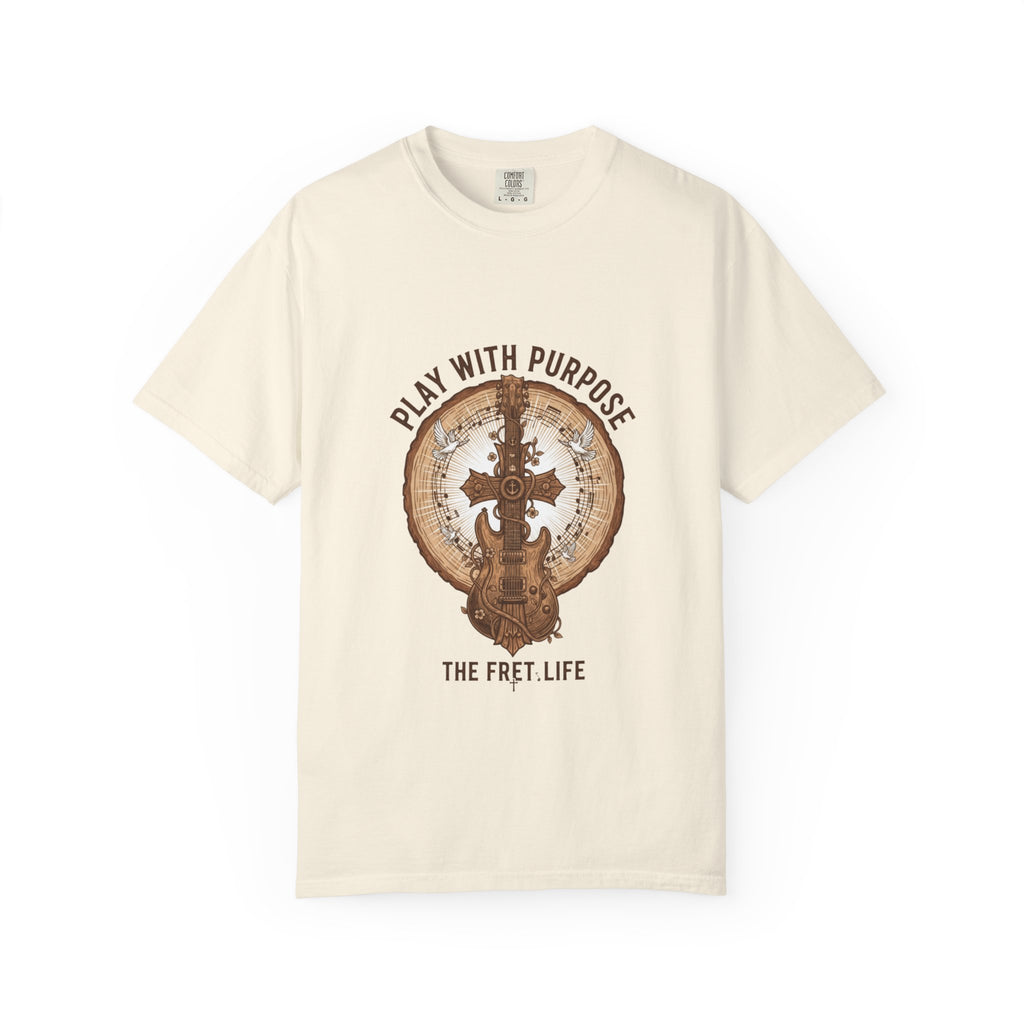 Play With Purpose Christian T-Shirt | Music Ministry Guitar Tee
