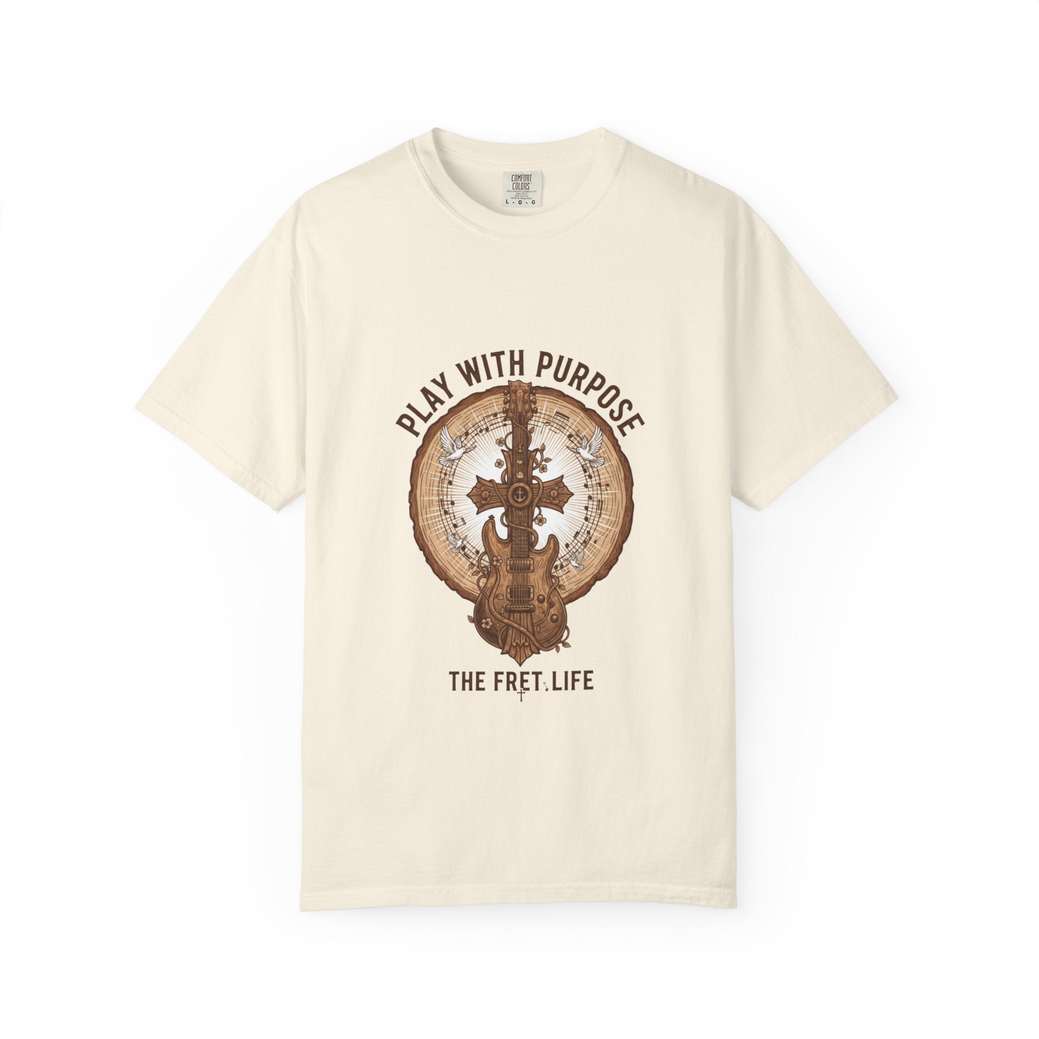 Play With Purpose Christian T-Shirt | Music Ministry Guitar Tee
