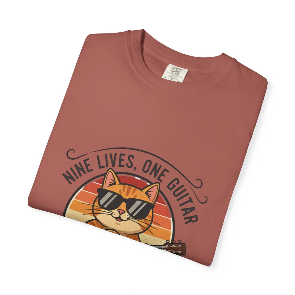 Nine Lives, One Guitar: The Cool Cat Fret Life Tee