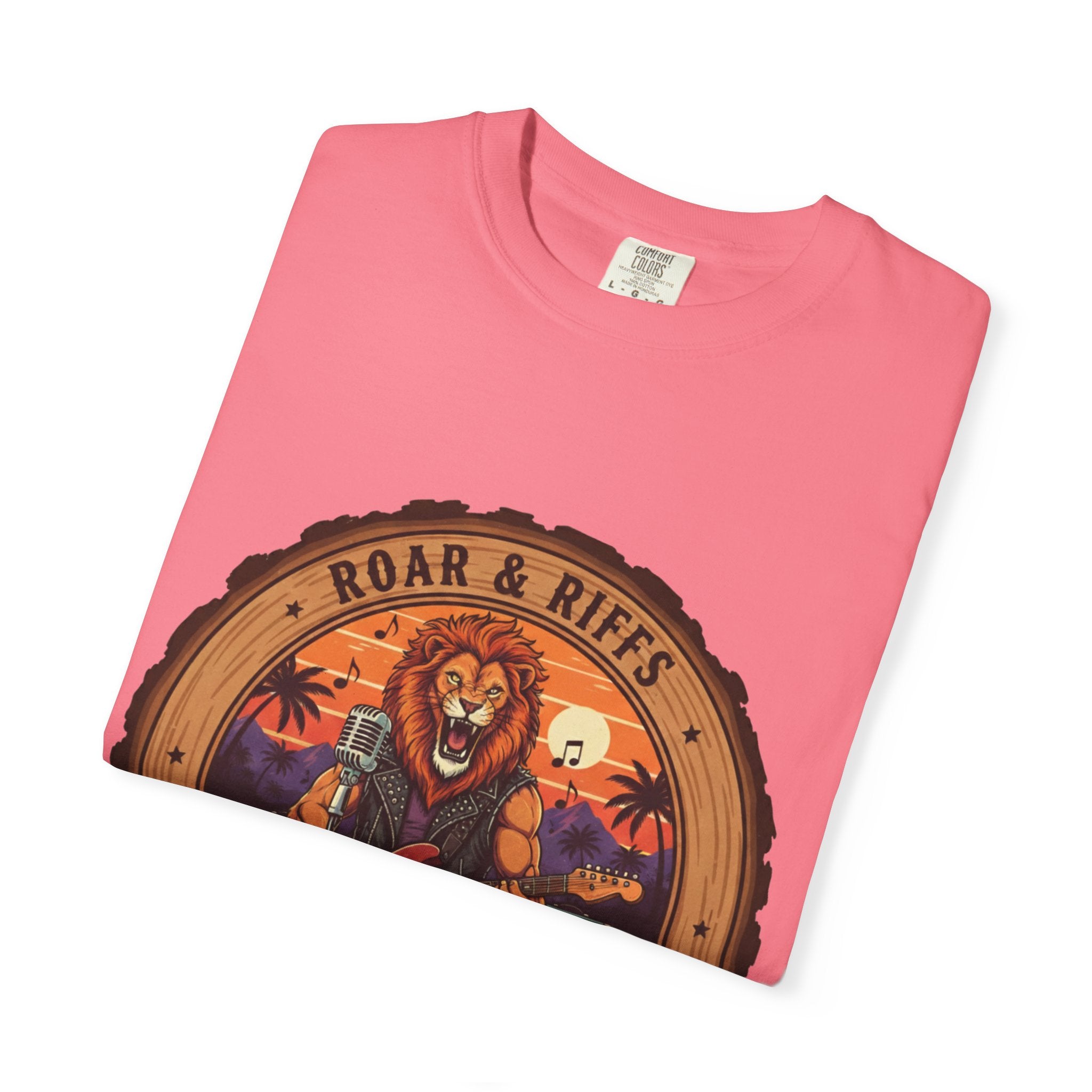 Roar & Riffs: The Lion Rock Star Fret Life Tee