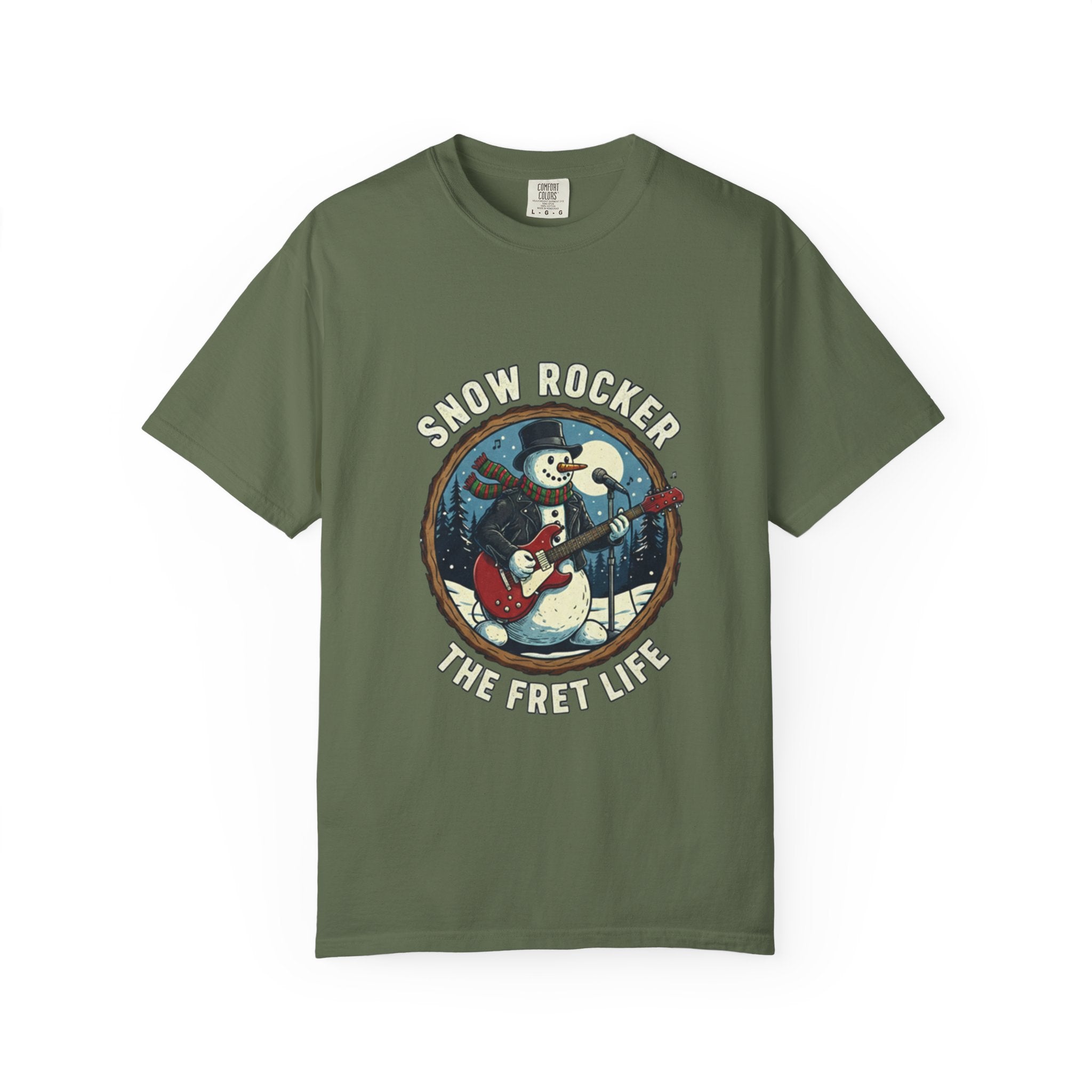 Snow Rocker: Frosty's Fret Life Winter Jam Tee