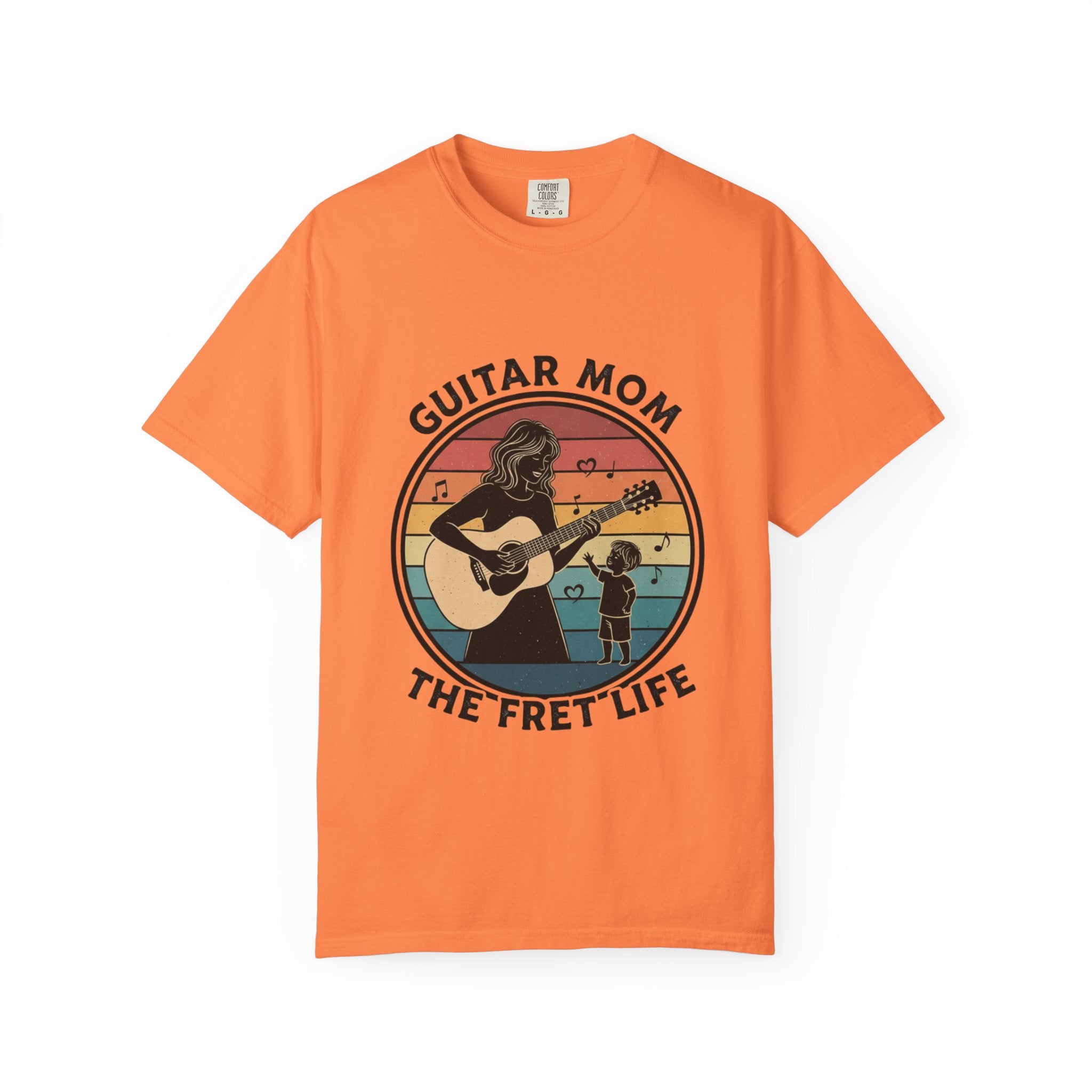 Guitar Mom: The Fret Life Acoustic Silhouette Tee