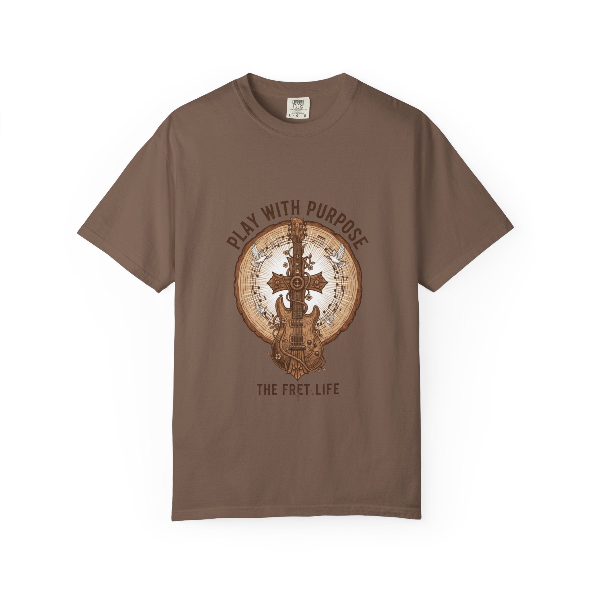 Play With Purpose Christian T-Shirt | Music Ministry Guitar Tee