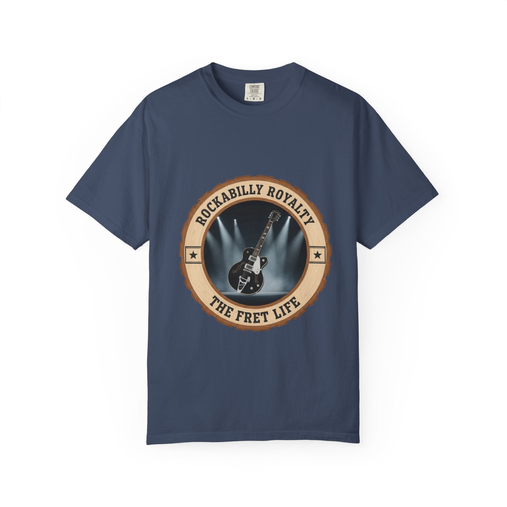 Rockabilly Royalty Tee | Gretsch Duo Jet Falcon Electric Guitar Shirt