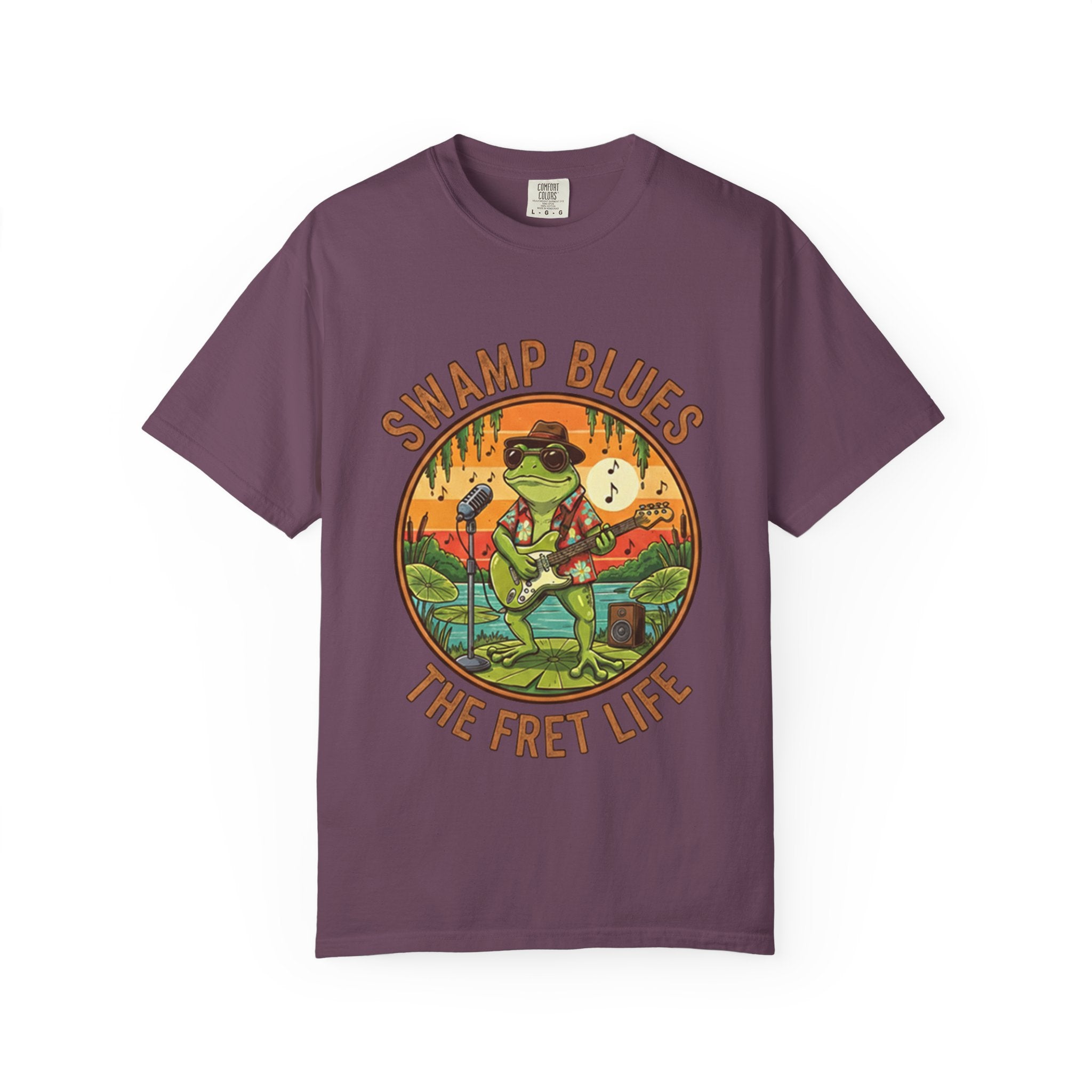 Swamp Blues: Ribbitin' Riffs Fret Life Tee