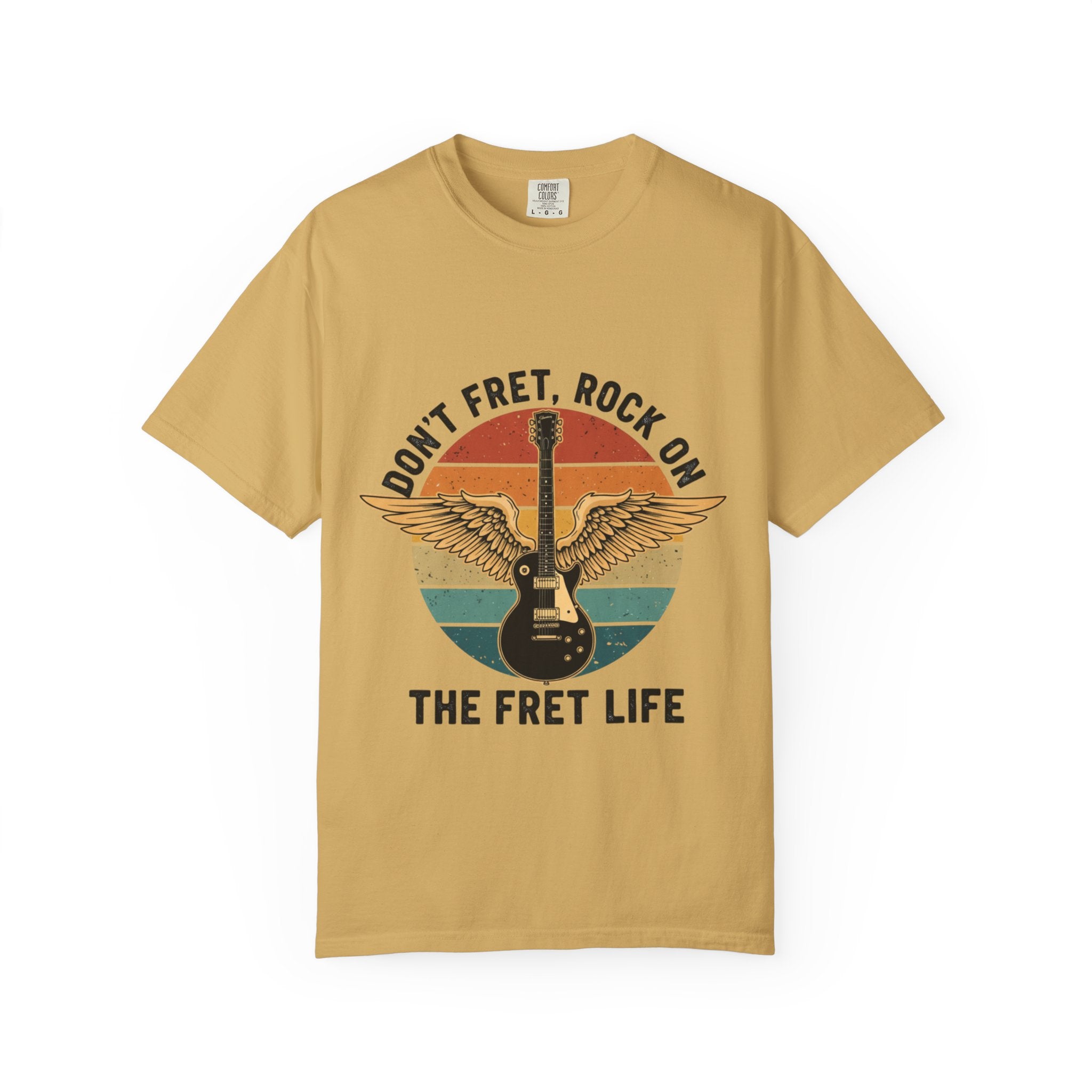 Don't Fret, Rock On: Winged Les Paul Guitar Tee