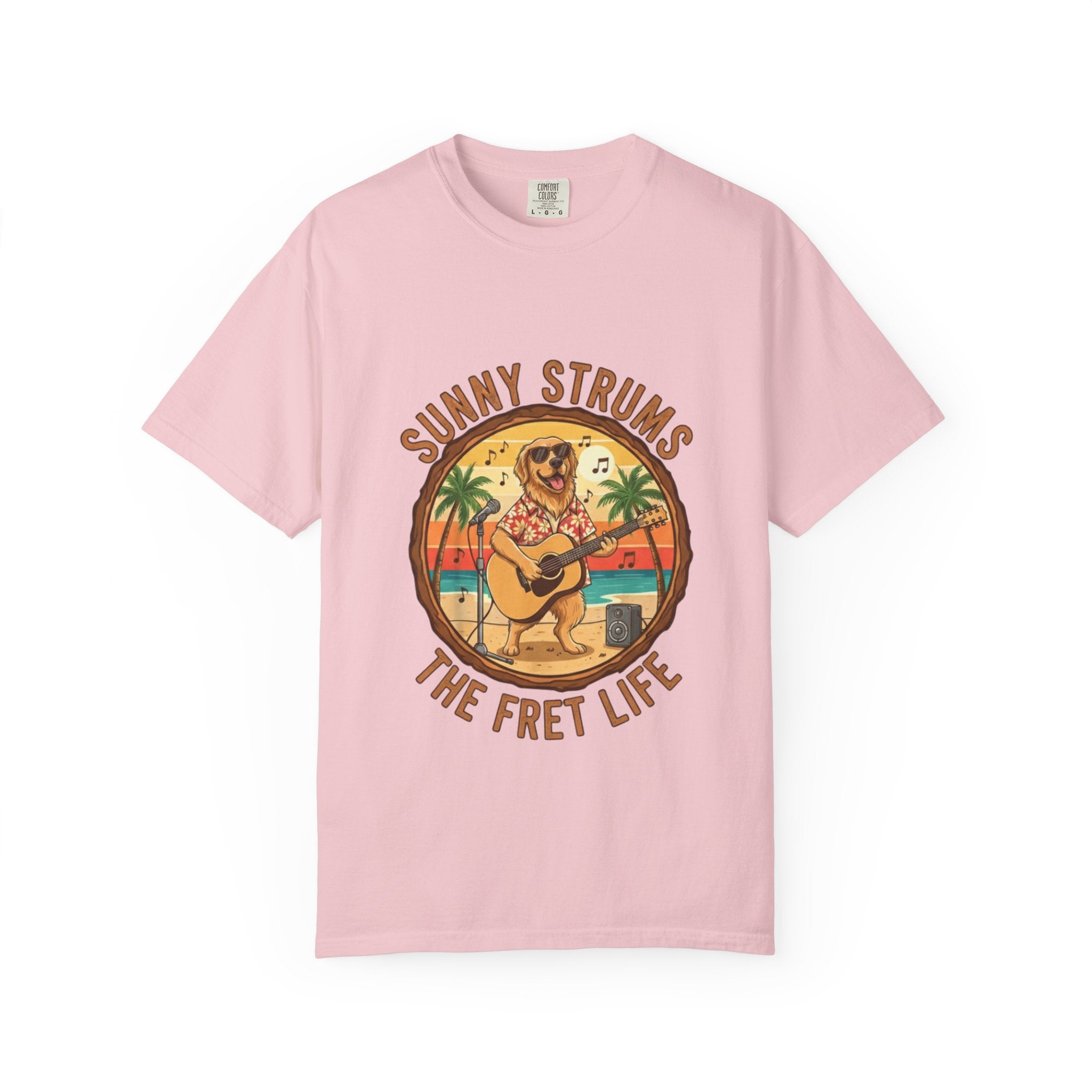 Sunny Strums: Golden Retriever Acoustic Serenade Tee