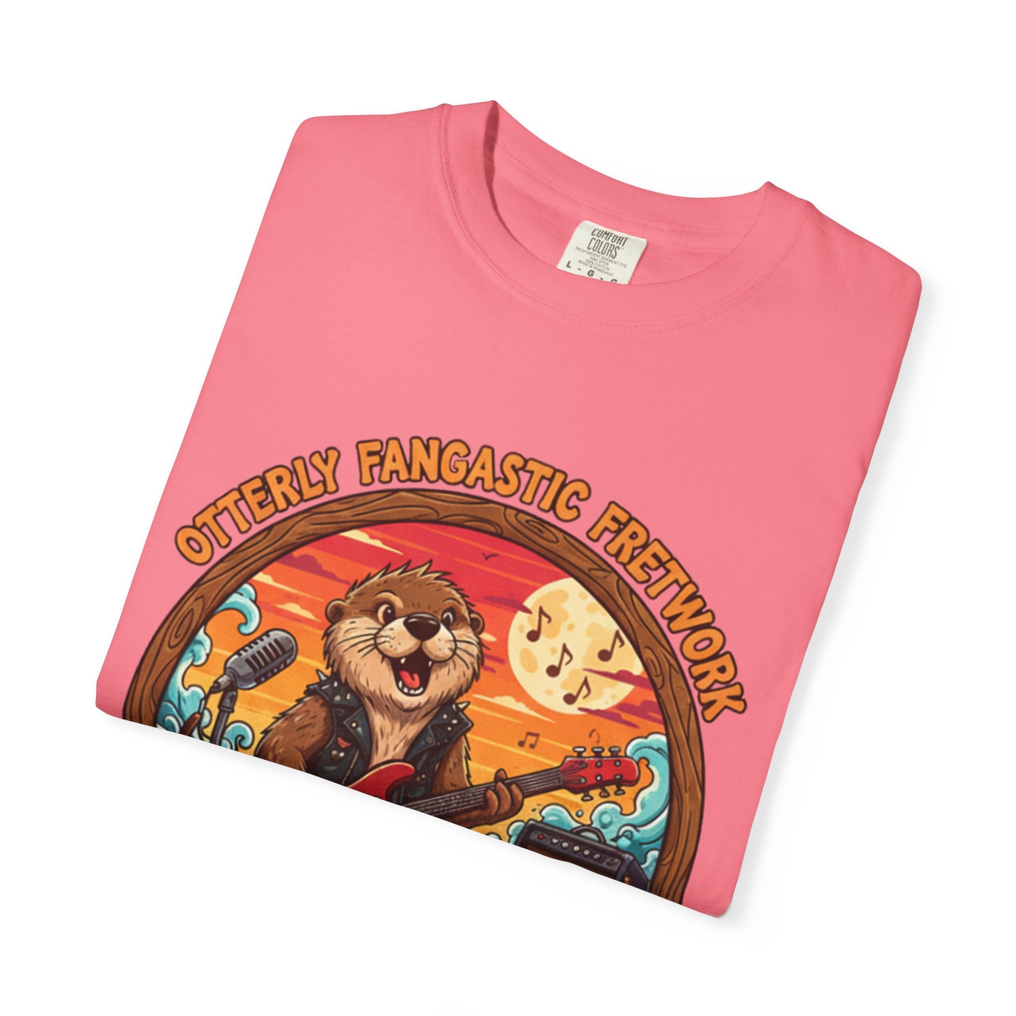 Otterly Fangastic Fretwork: The Fret Life Rocker Tee