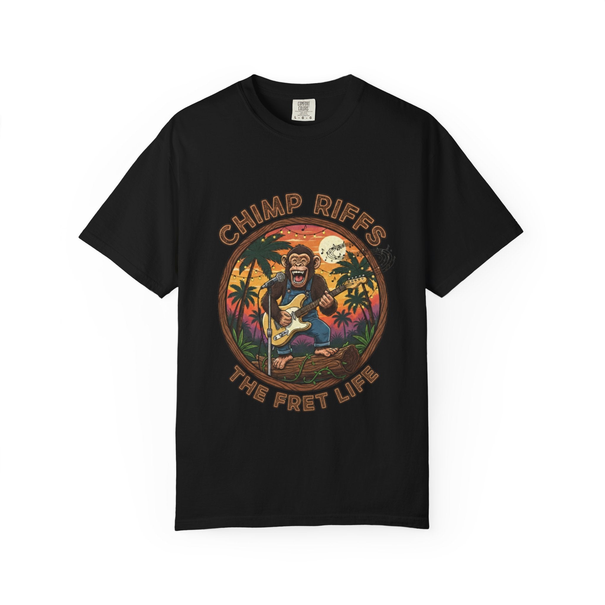 Chimp Riffs: Primate Punk Fret Life Tee