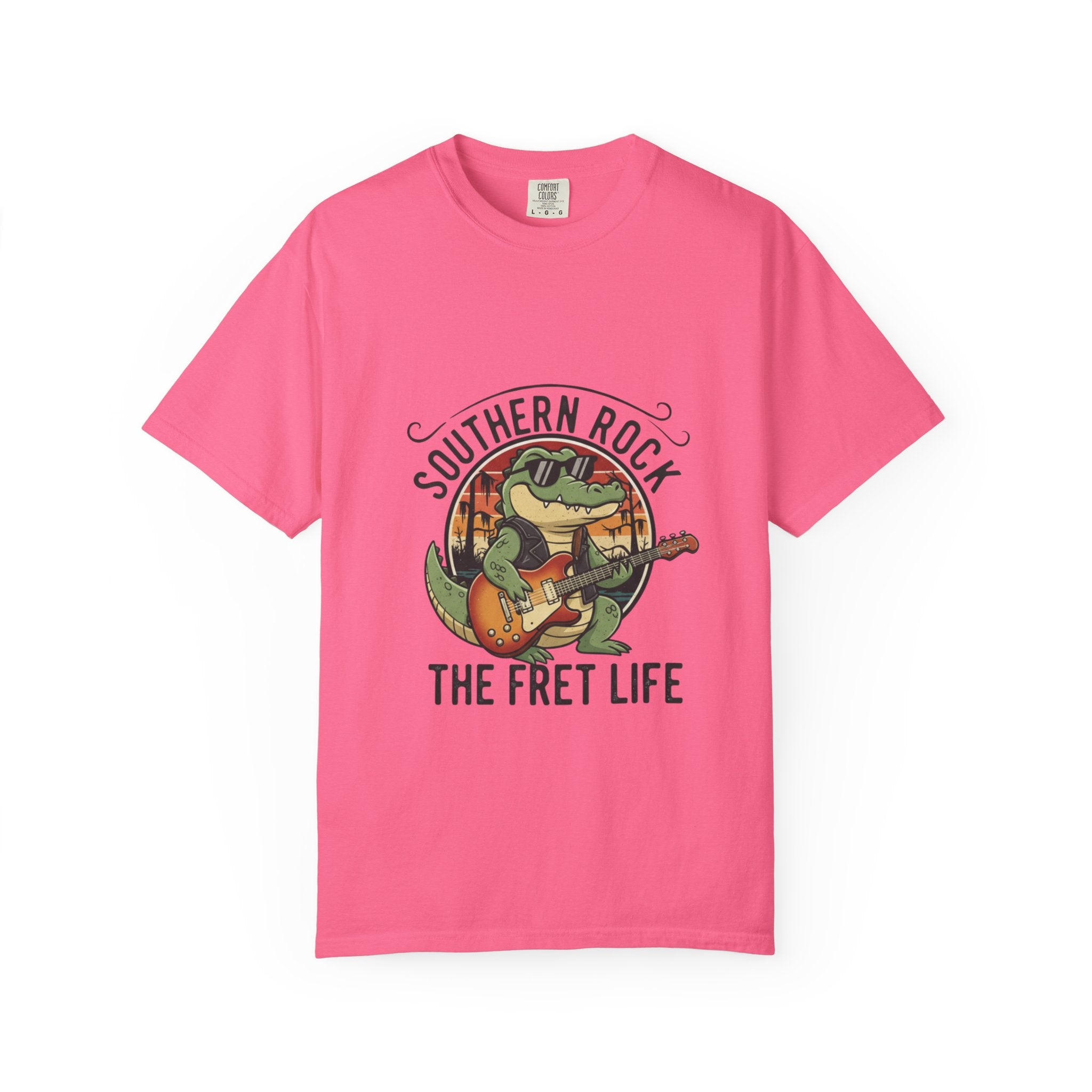 Southern Rock Gator: The Fret Life Swamp Jam Tee