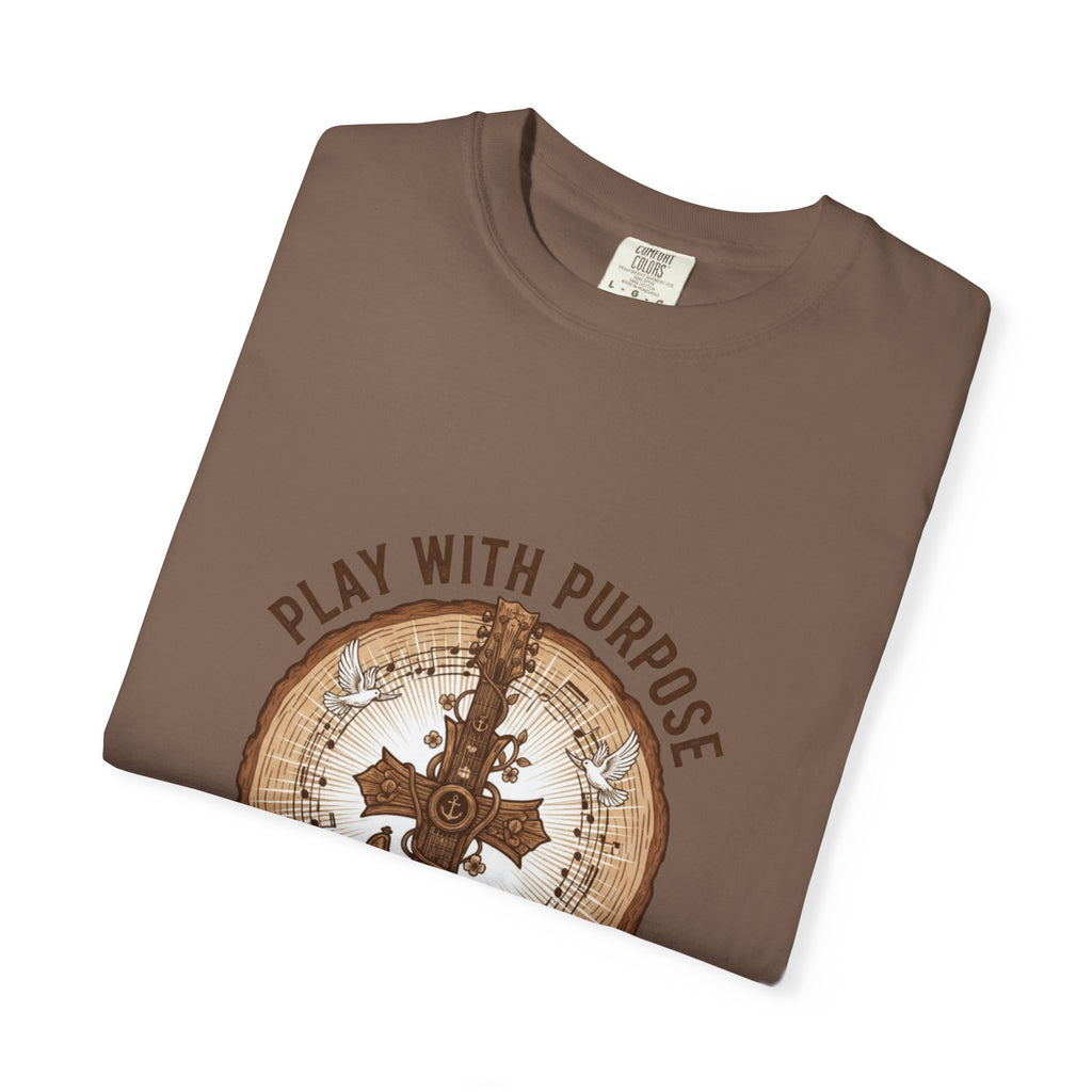 Play With Purpose Christian T-Shirt | Music Ministry Guitar Tee