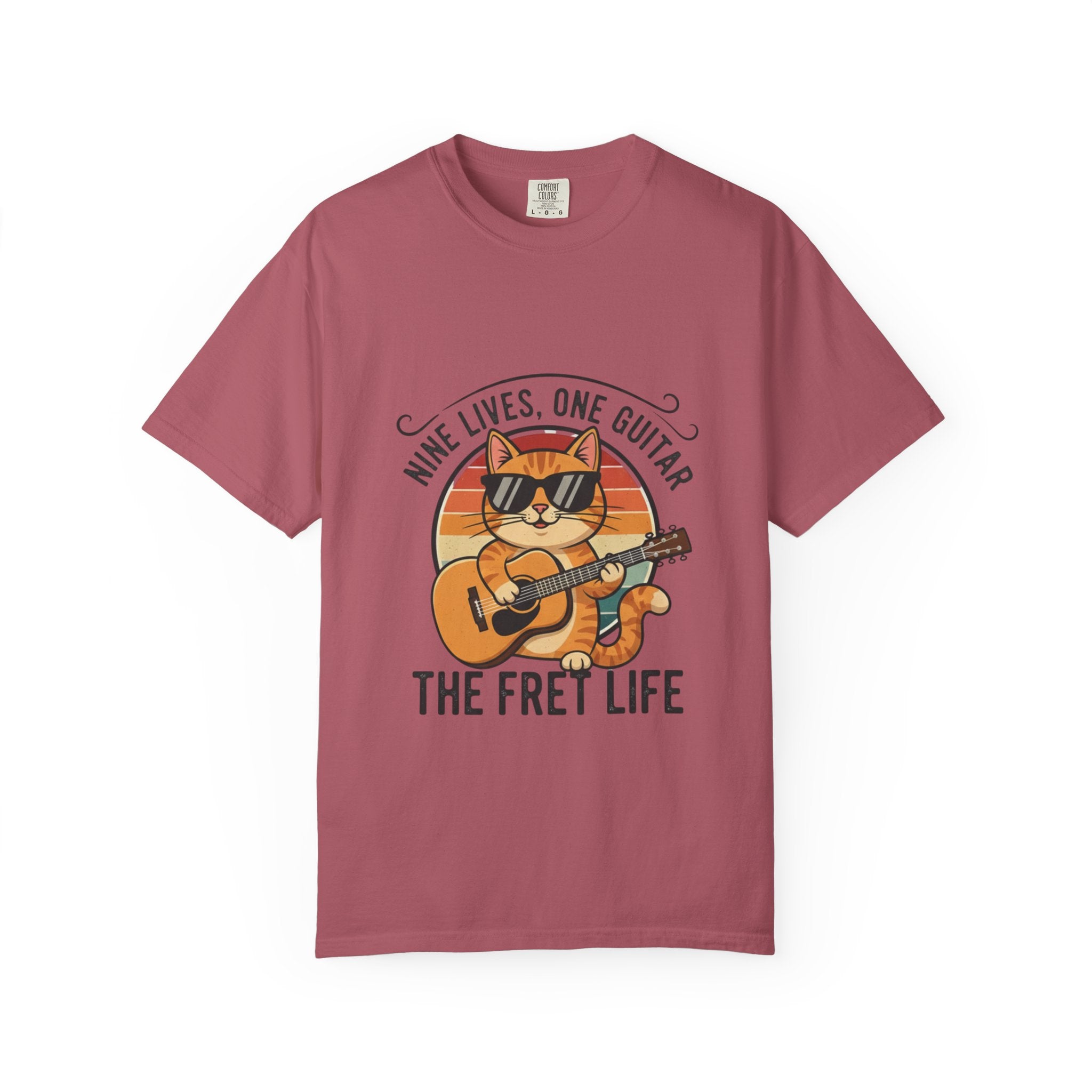 Nine Lives, One Guitar: The Cool Cat Fret Life Tee