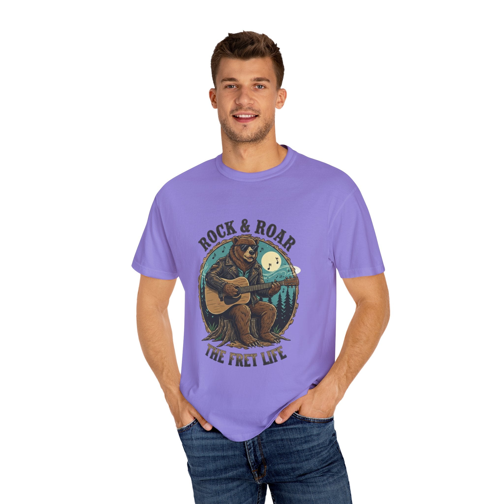 Rock & Roar: Campfire Blues Bear Fret Life Tee