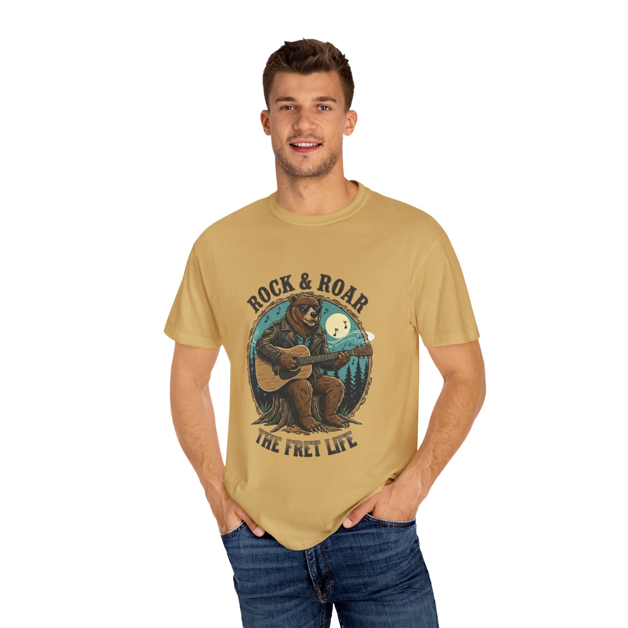 Rock & Roar: Campfire Blues Bear Fret Life Tee