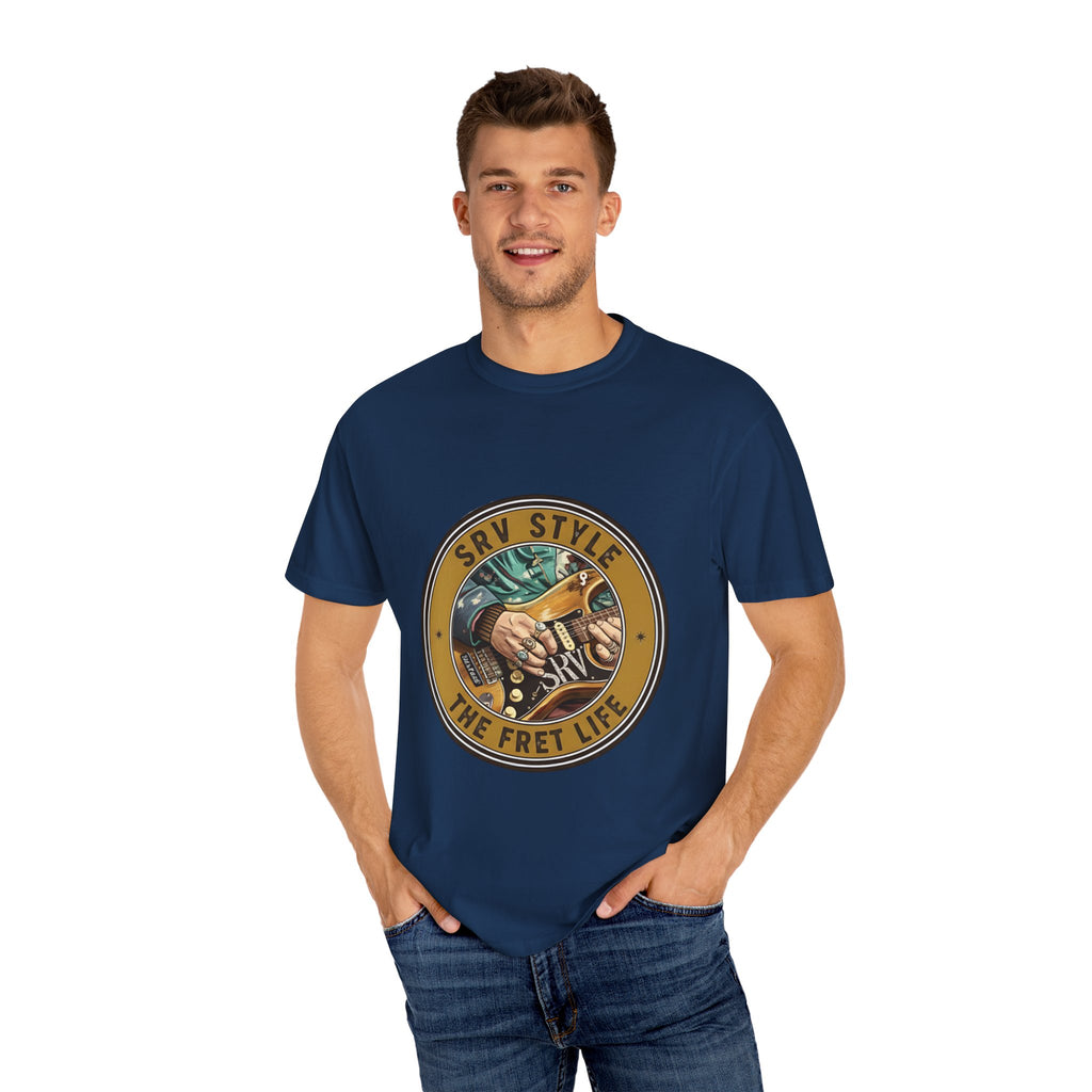 SRV Style T-Shirt |Blues Guitar Fan Tee