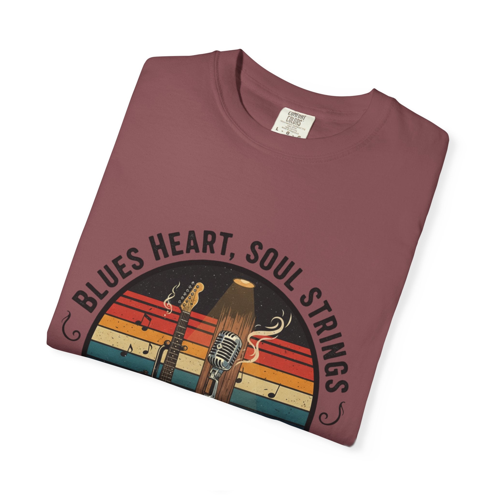 Blues Heart, Soul Strings: The Fret Life Classic Tee