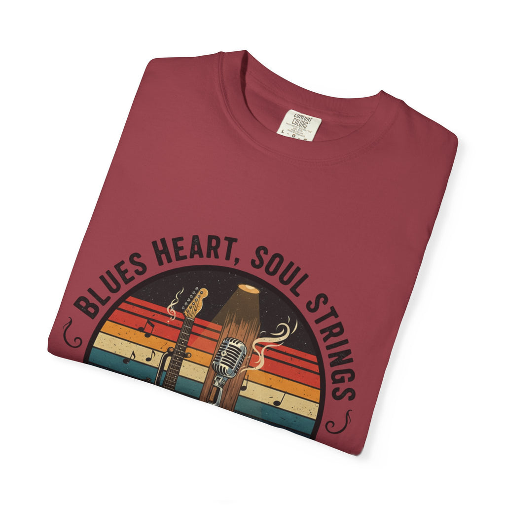 Blues Heart, Soul Strings: The Fret Life Classic Tee