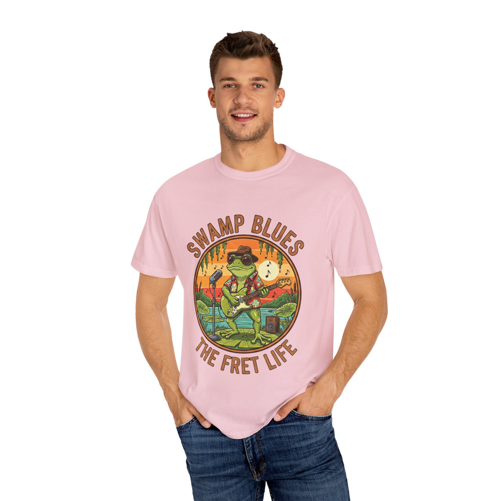 Swamp Blues: Ribbitin' Riffs Fret Life Tee