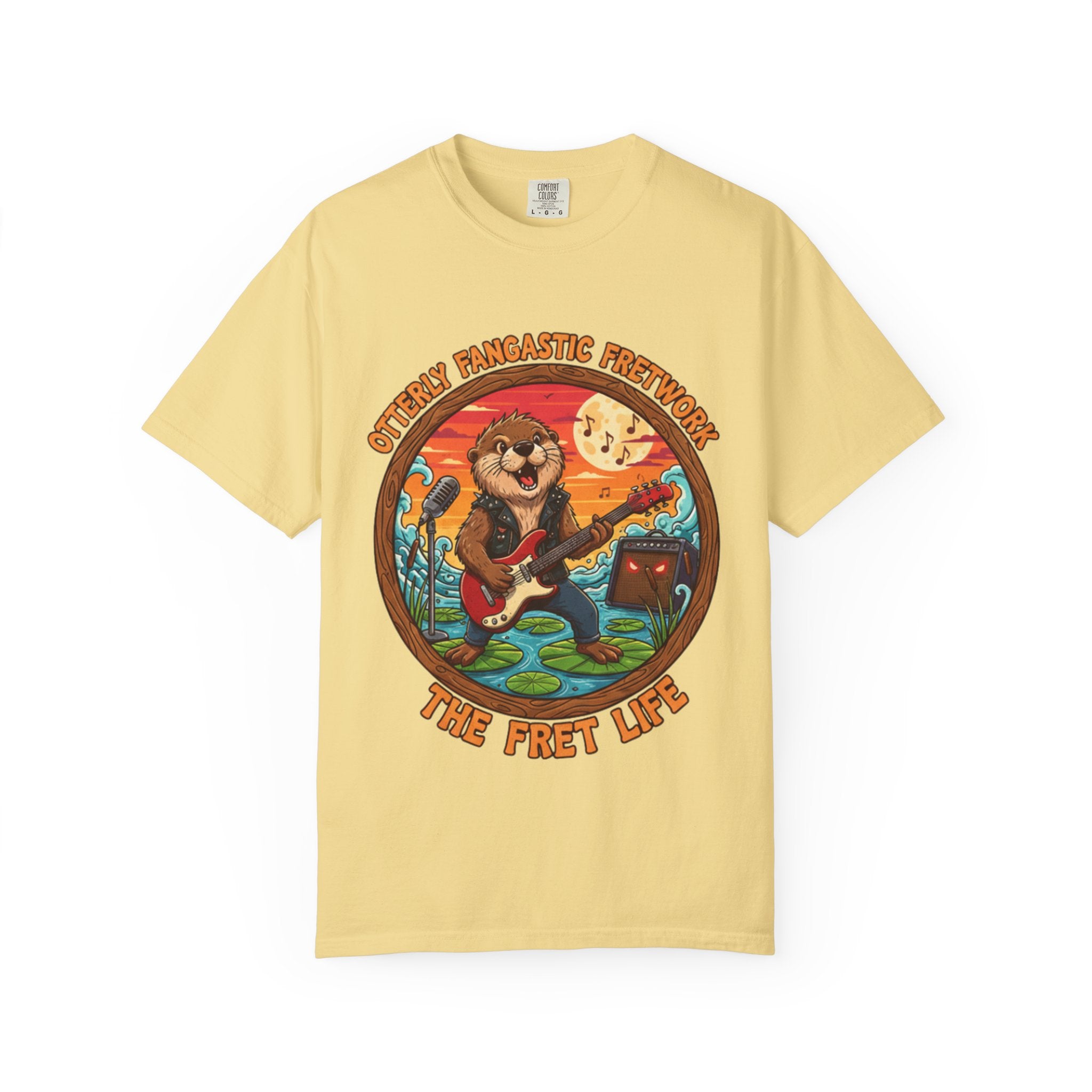 Otterly Fangastic Fretwork: The Fret Life Rocker Tee