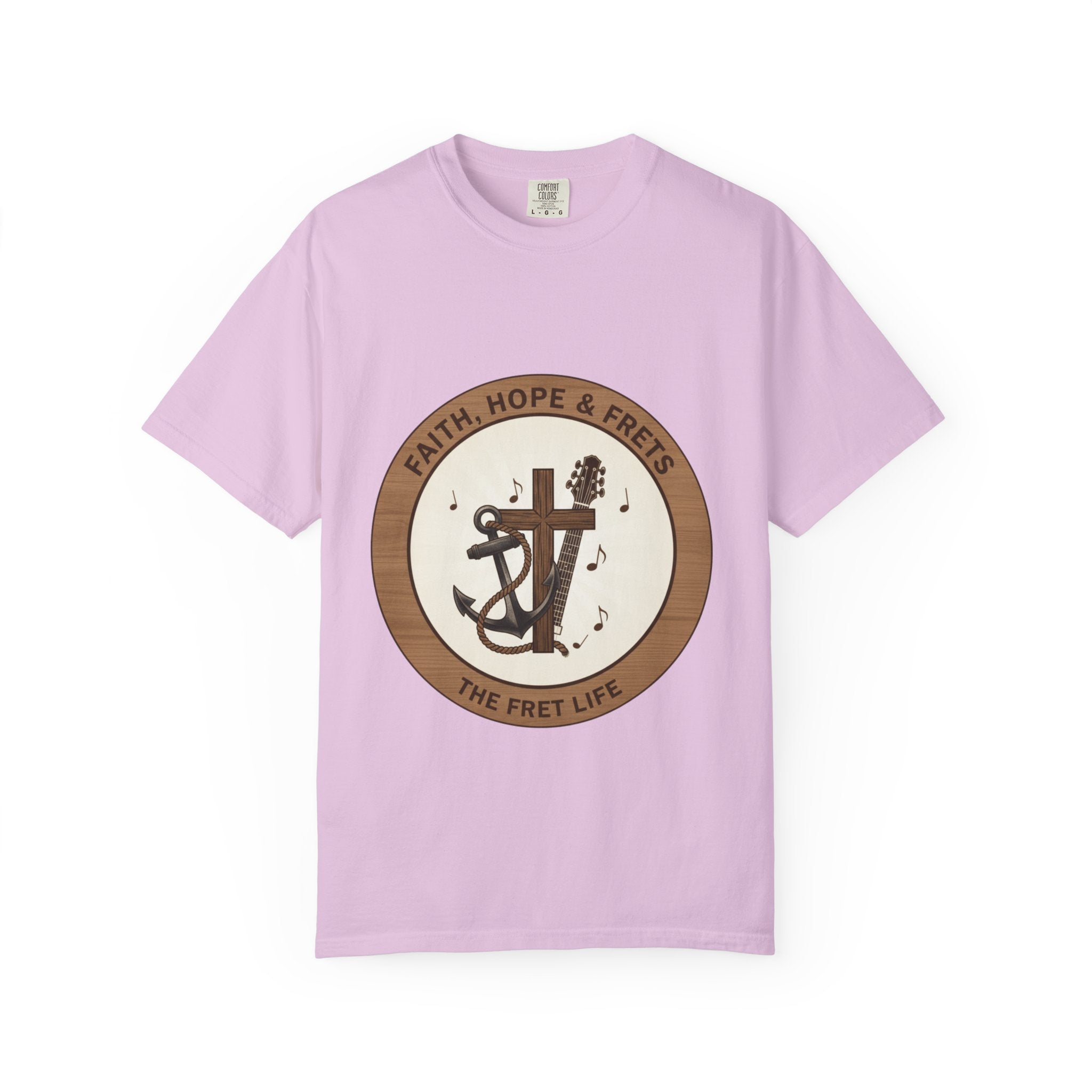 Faith Hope & Frets T-Shirt | Christian Guitar Worship Music Tee