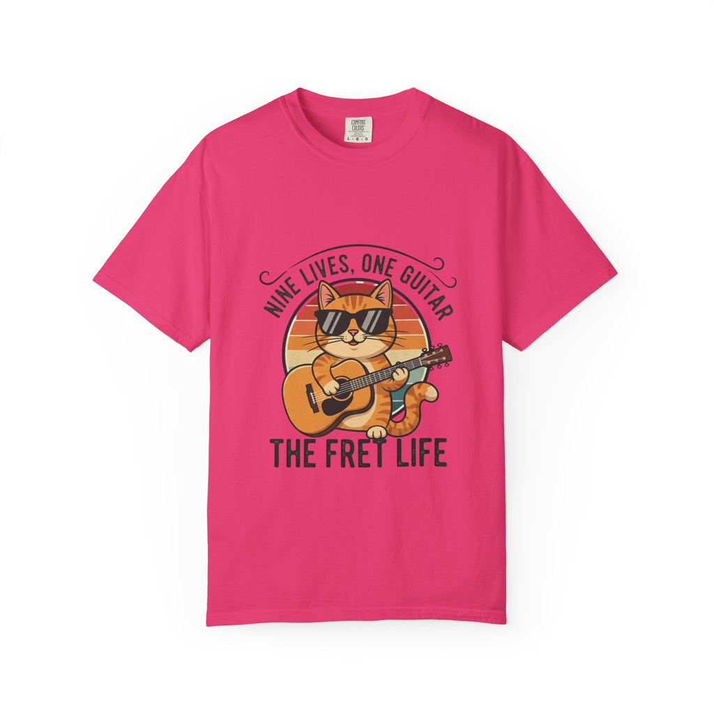 Nine Lives, One Guitar: The Cool Cat Fret Life Tee