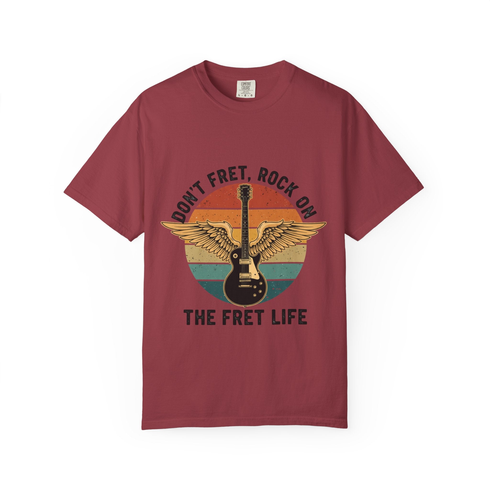 Don't Fret, Rock On: Winged Les Paul Guitar Tee
