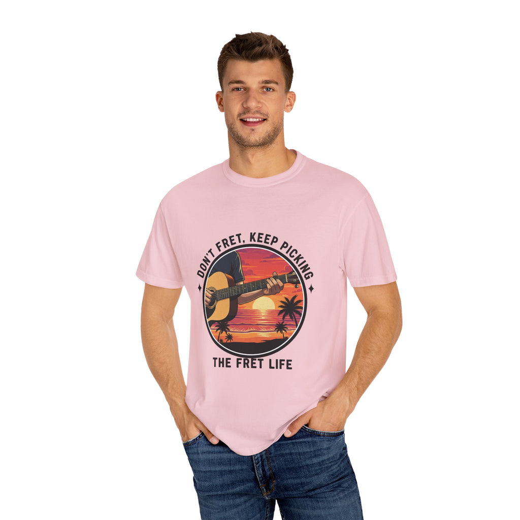 Don't Fret, Keep Picking: Island Sunset Guitar Tee