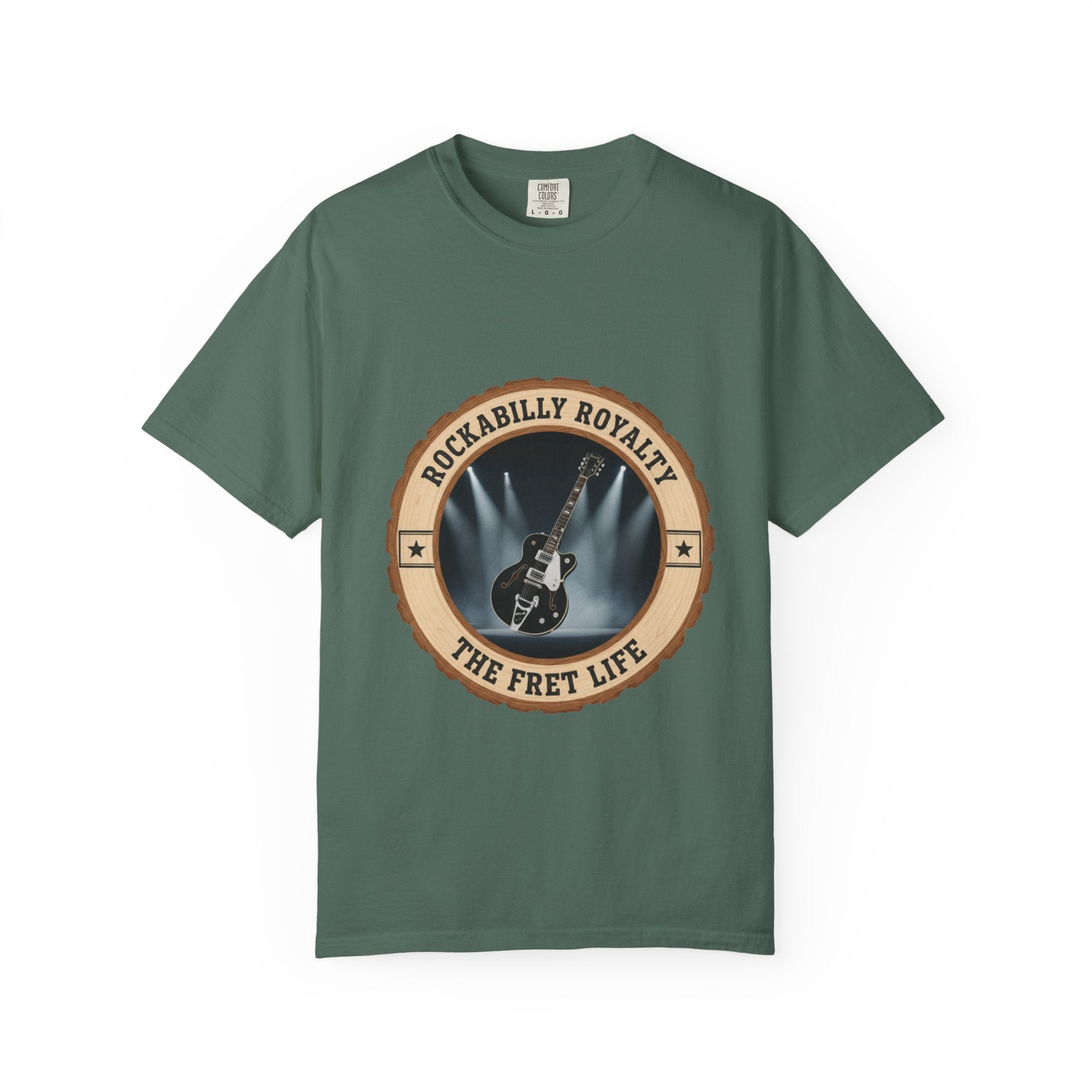 Rockabilly Royalty Tee | Gretsch Duo Jet Falcon Electric Guitar Shirt