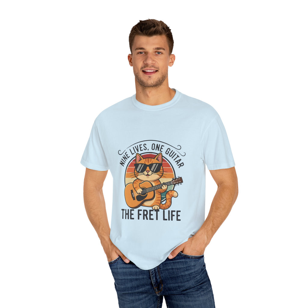 Nine Lives, One Guitar: The Cool Cat Fret Life Tee