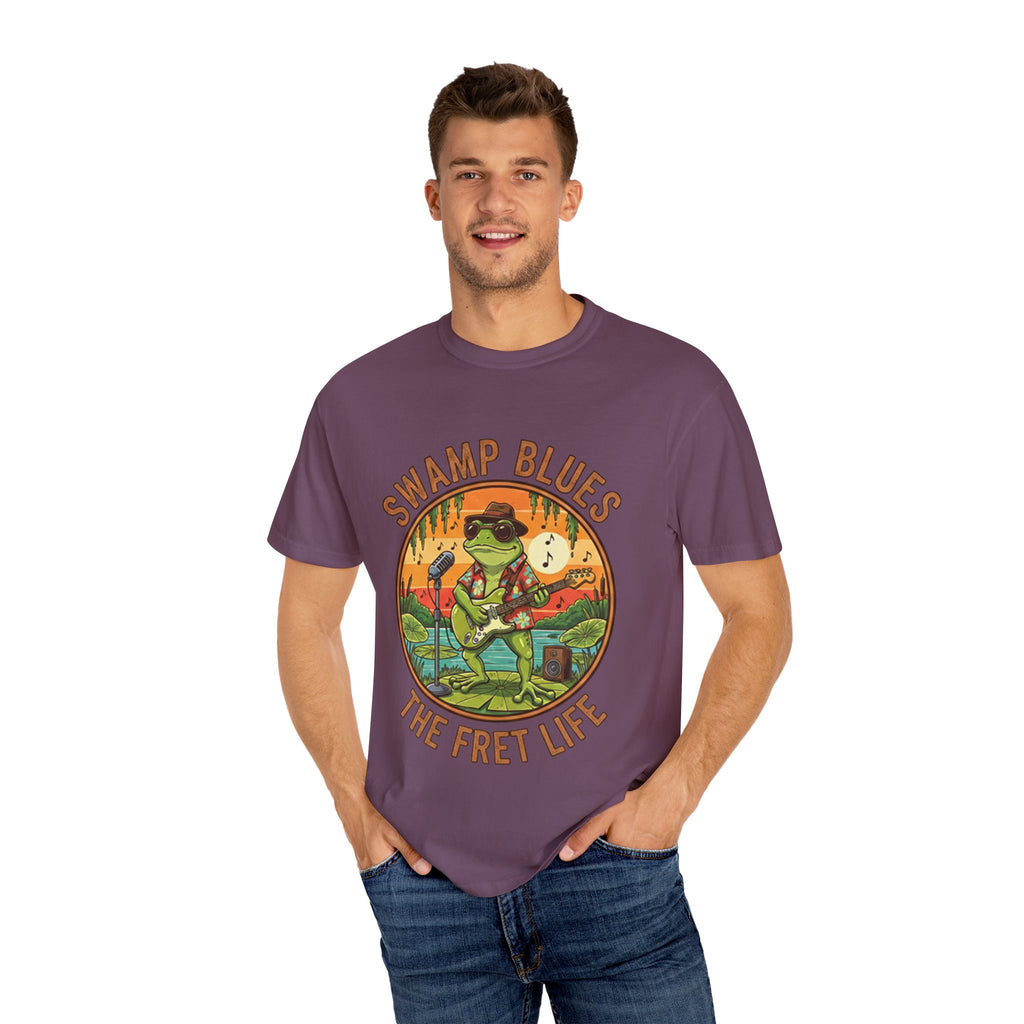 Swamp Blues: Ribbitin' Riffs Fret Life Tee