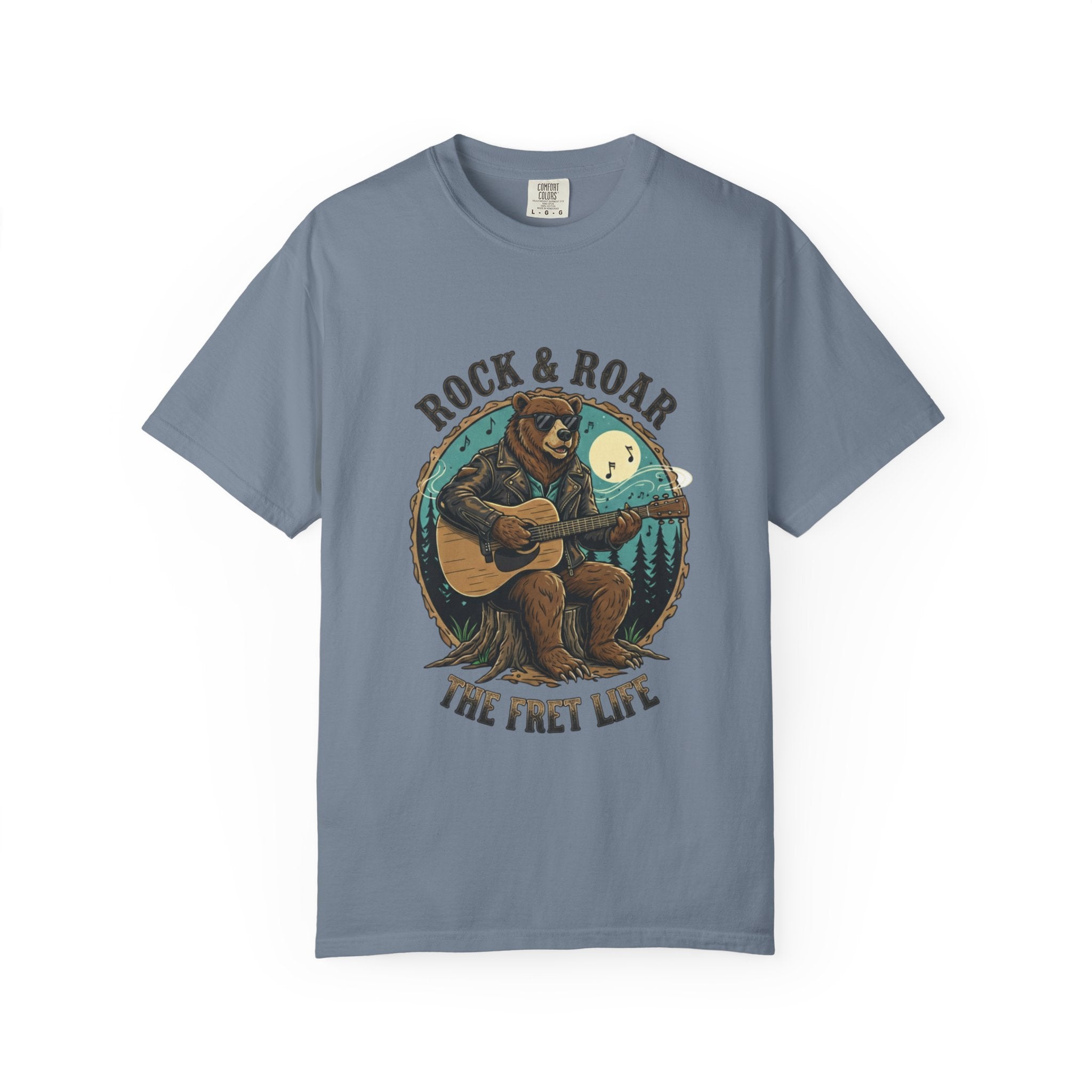 Rock & Roar: Campfire Blues Bear Fret Life Tee