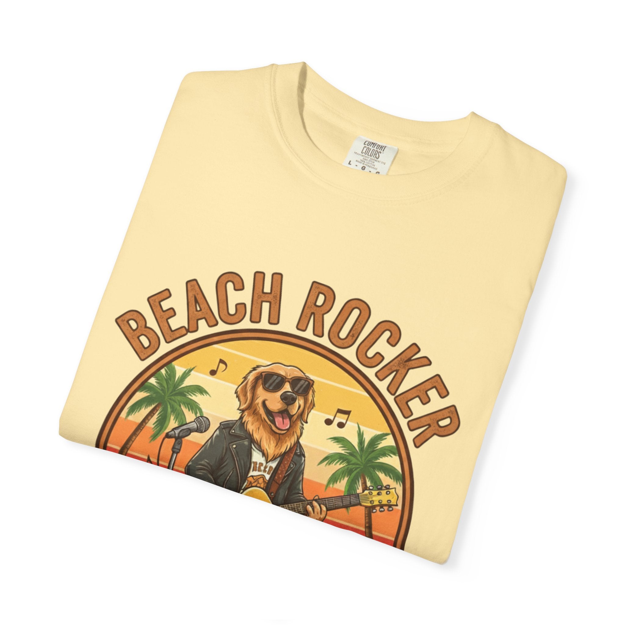 Beach Rocker: Golden's Sunset Shred Fret Life Tee