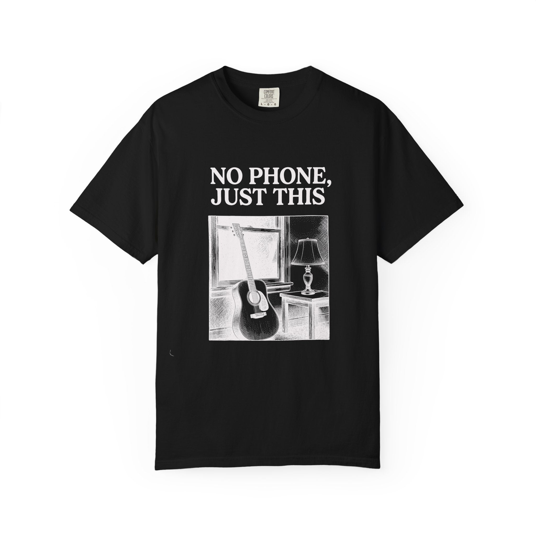 No Phone, Just This T-Shirt