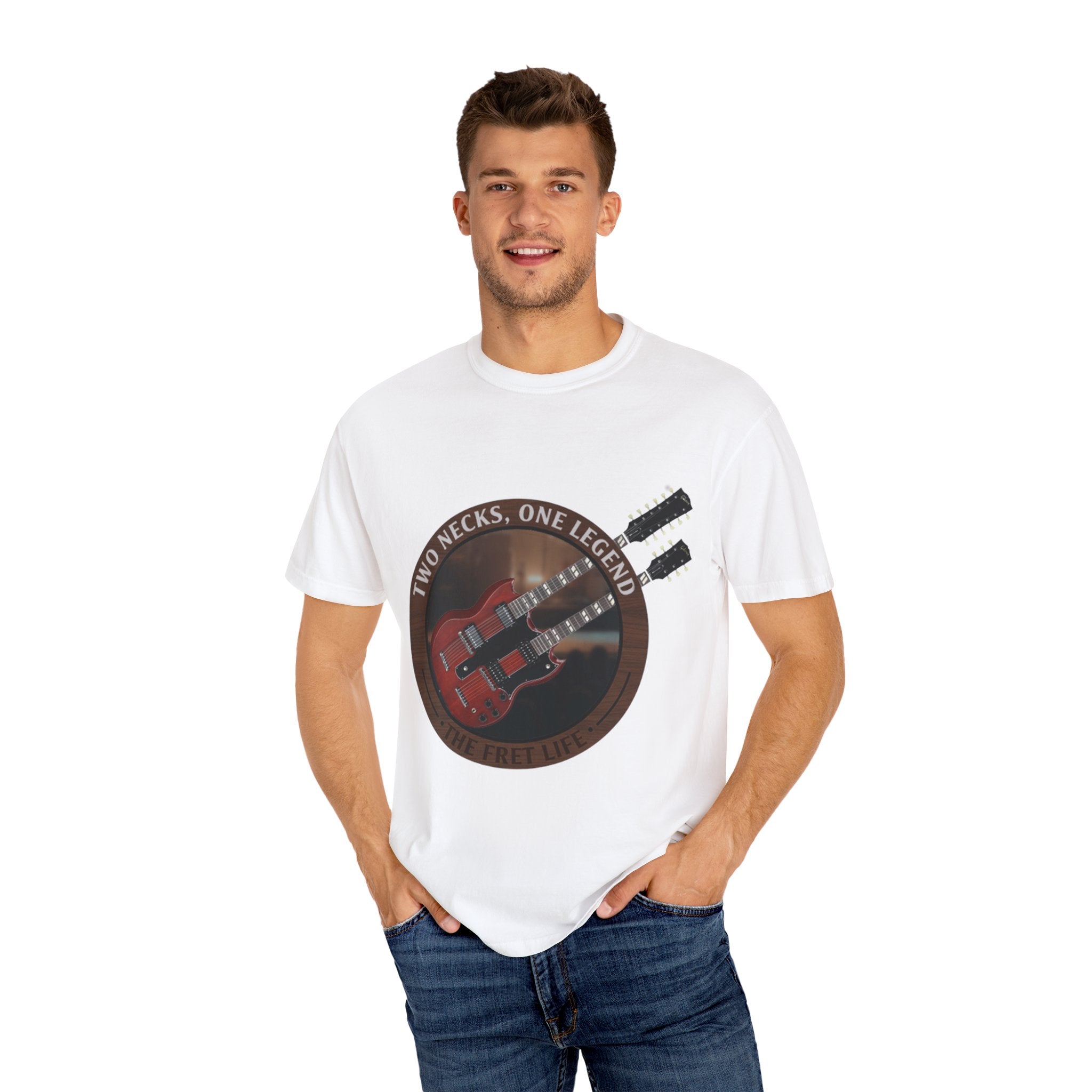 Double Neck T-Shirt | LZ Guitar Legend Tee