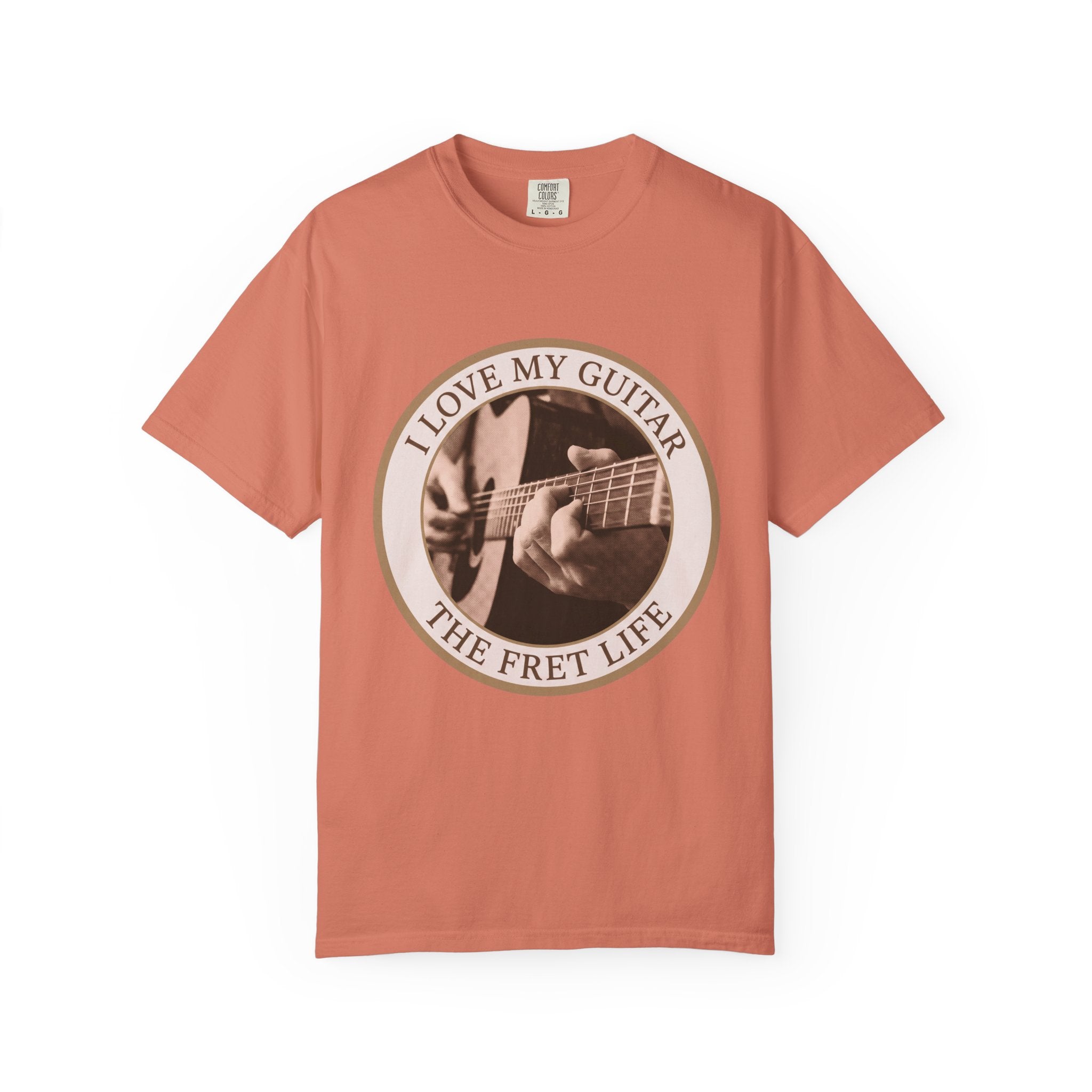 Love My Guitar Badge T-Shirt