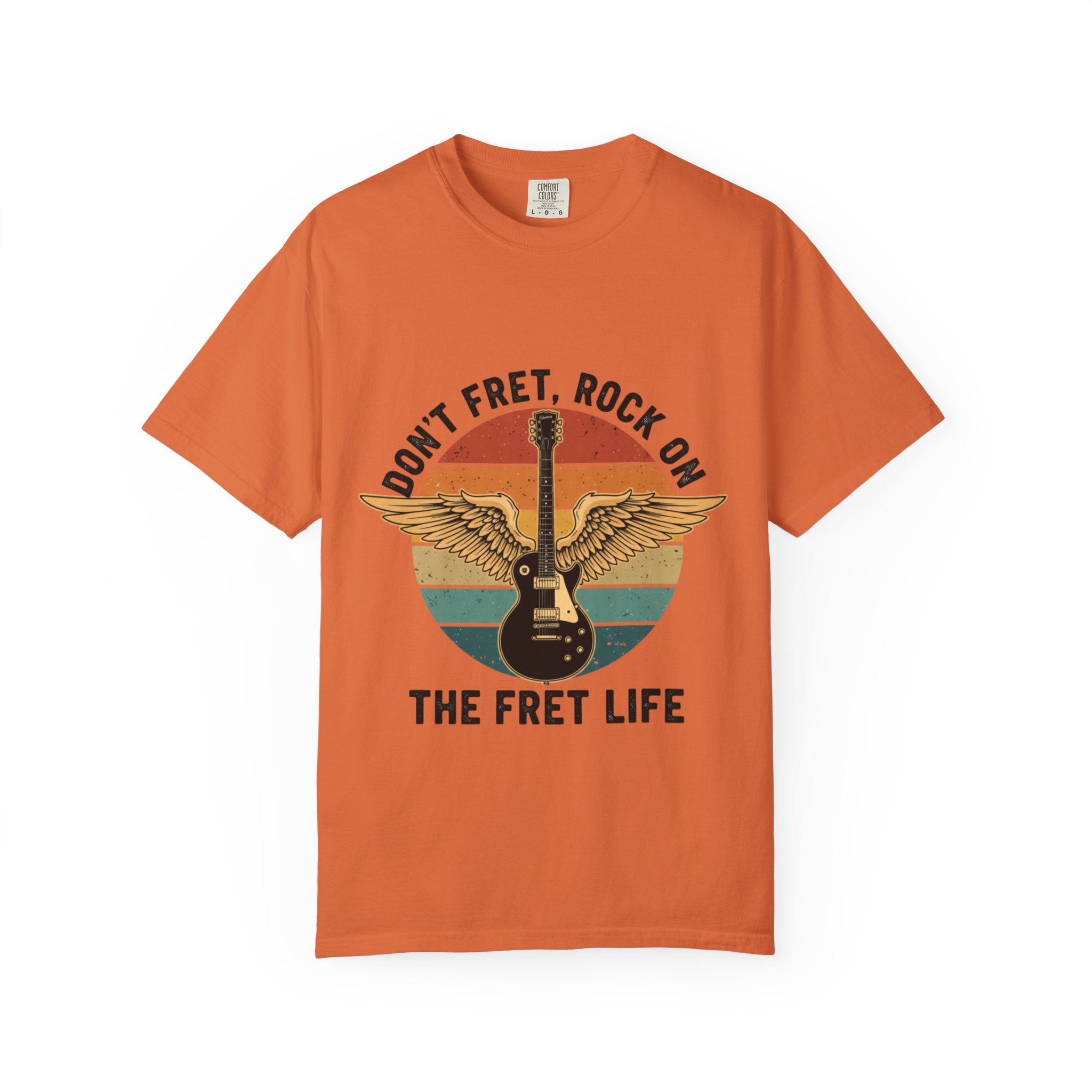 Don't Fret, Rock On: Winged Les Paul Guitar Tee