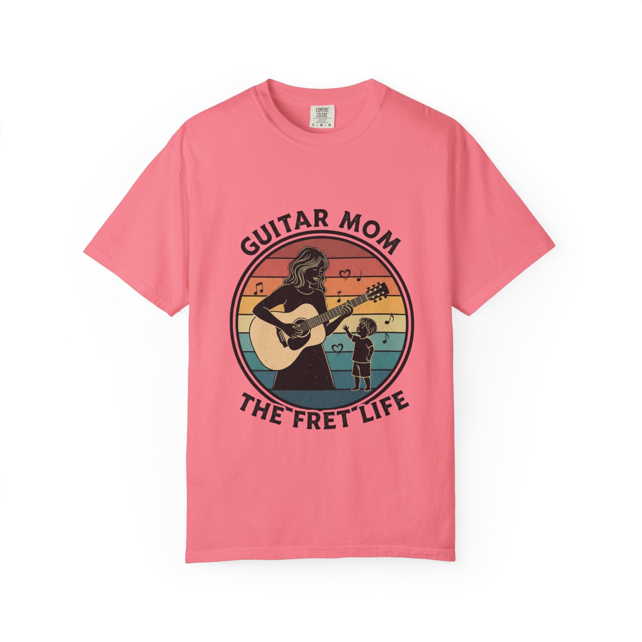 Guitar Mom: The Fret Life Acoustic Silhouette Tee