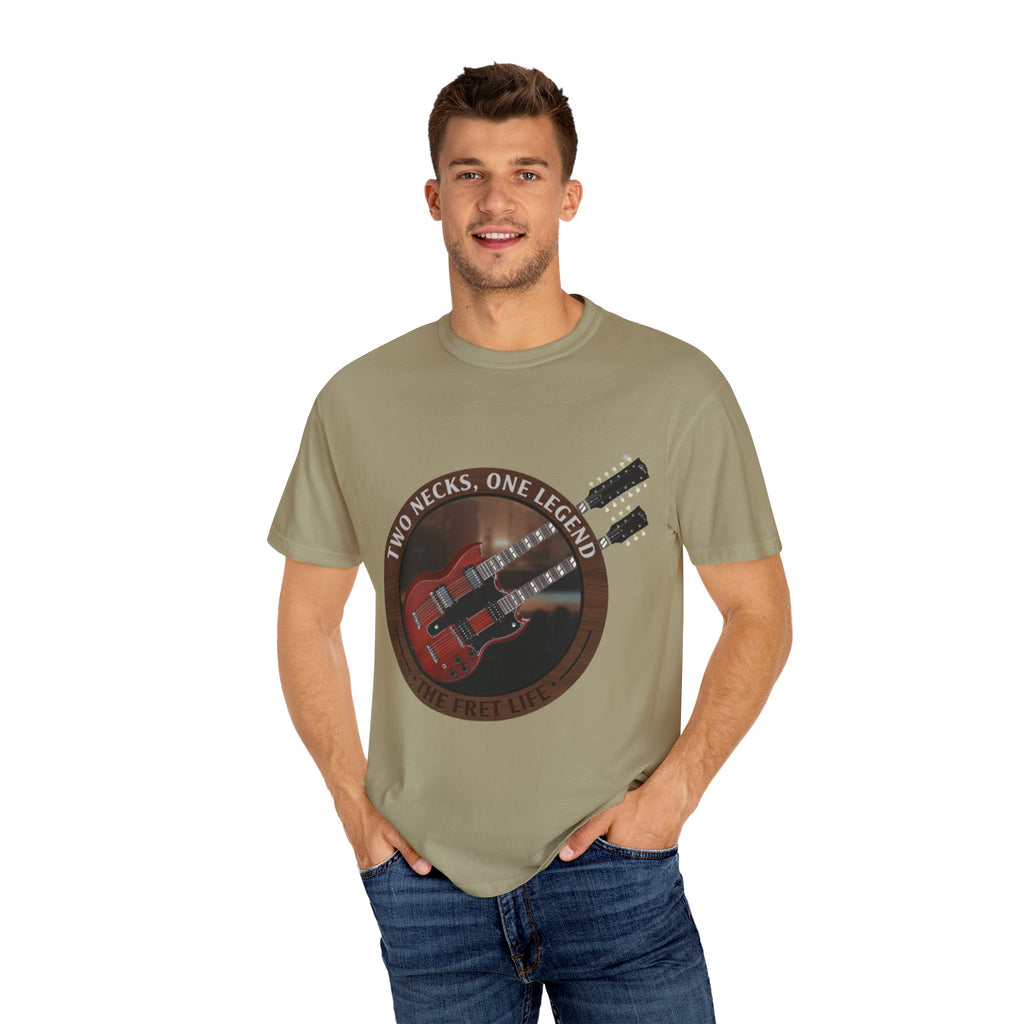 Double Neck T-Shirt | LZ Guitar Legend Tee